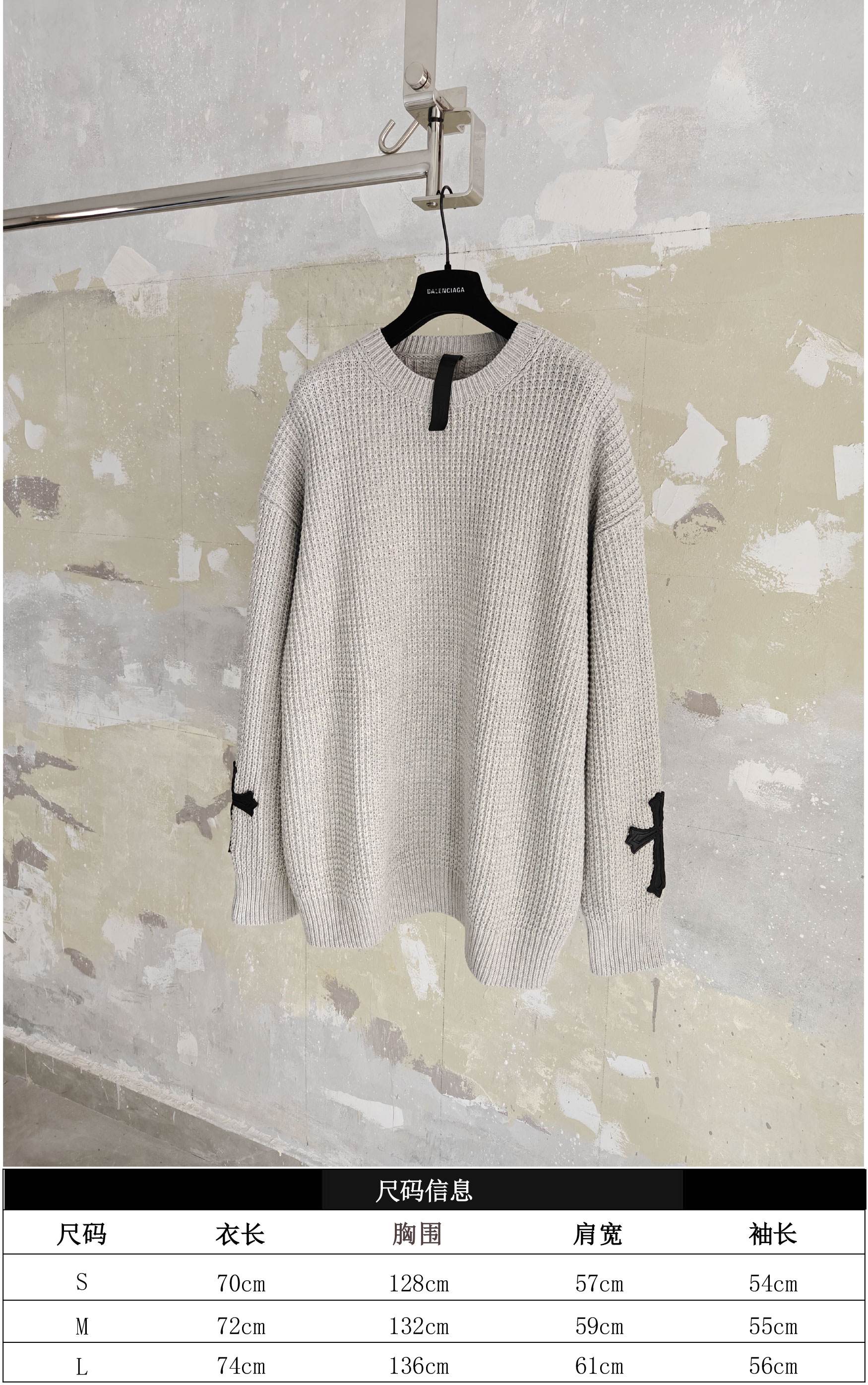 Chrome Hearts 羊絨華夫格毛衣