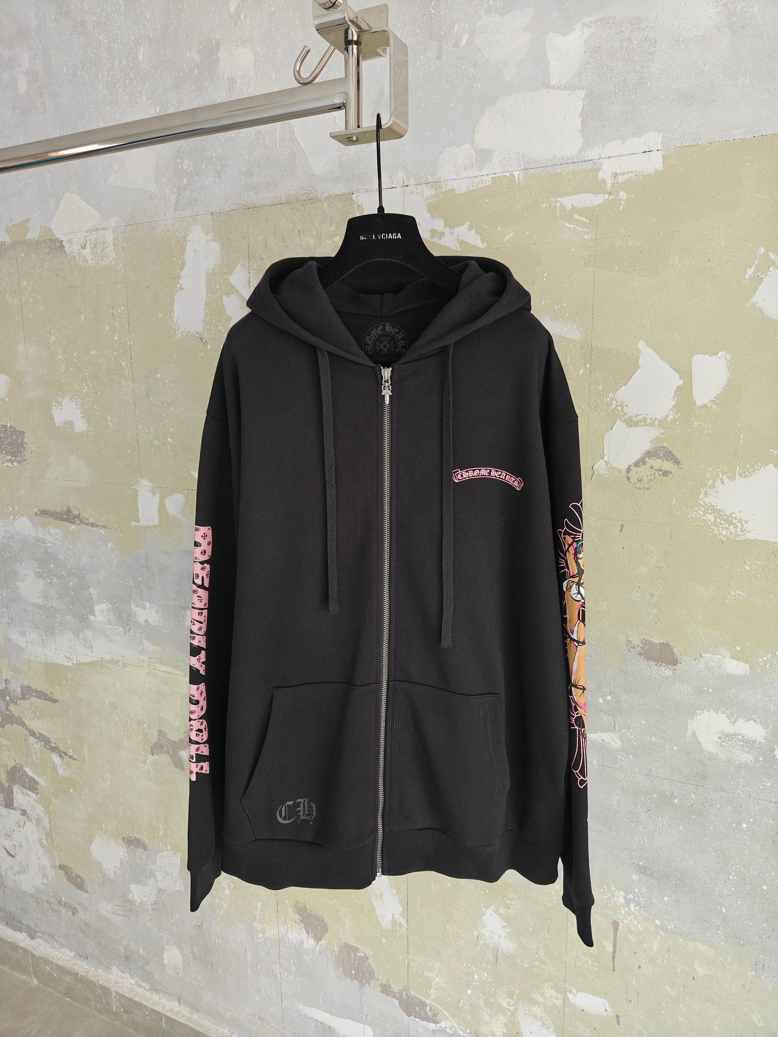 Chrome Hearts聯名拉鍊帽衫