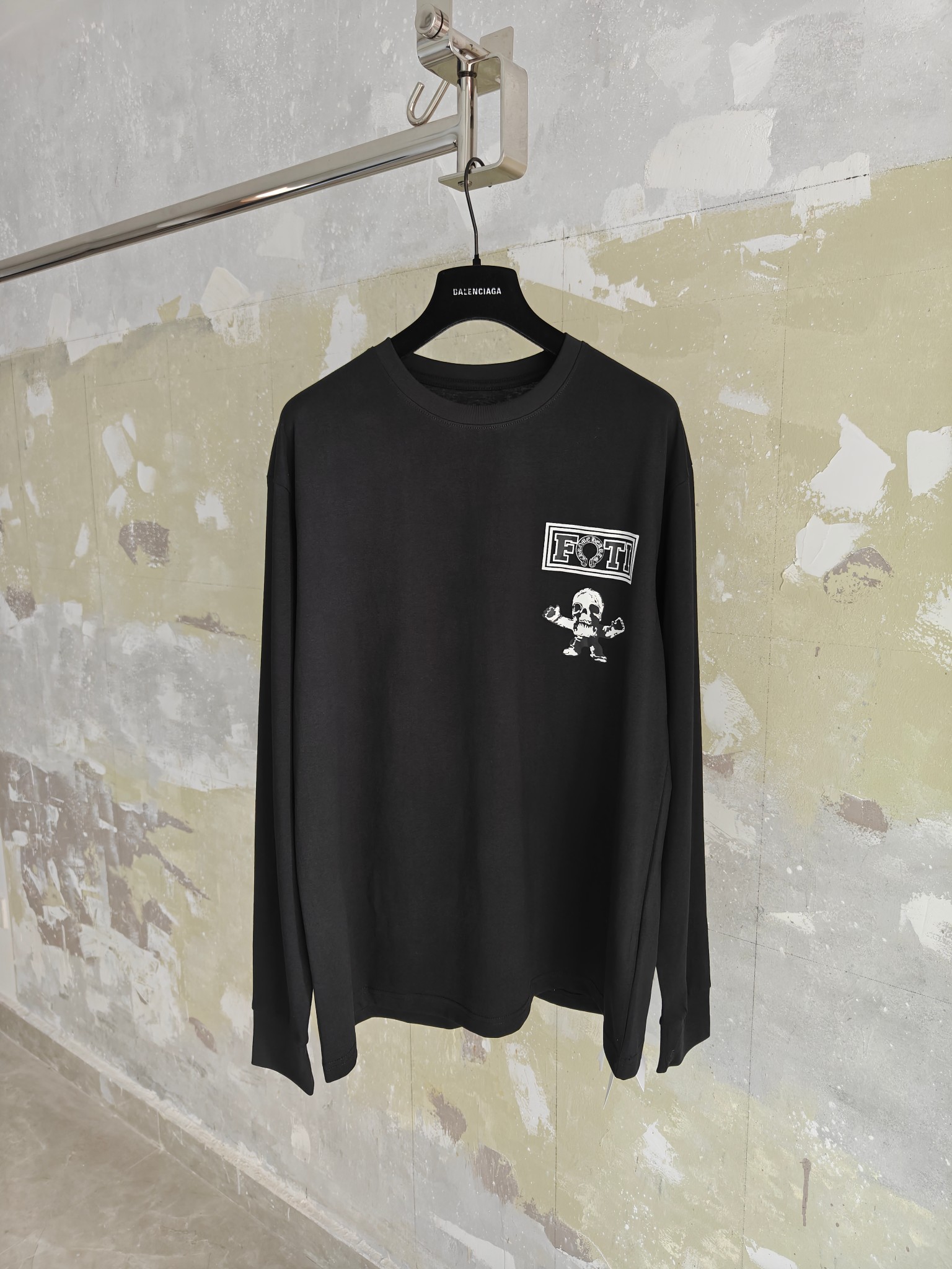 CH/foti 骷髏多彩印花長袖