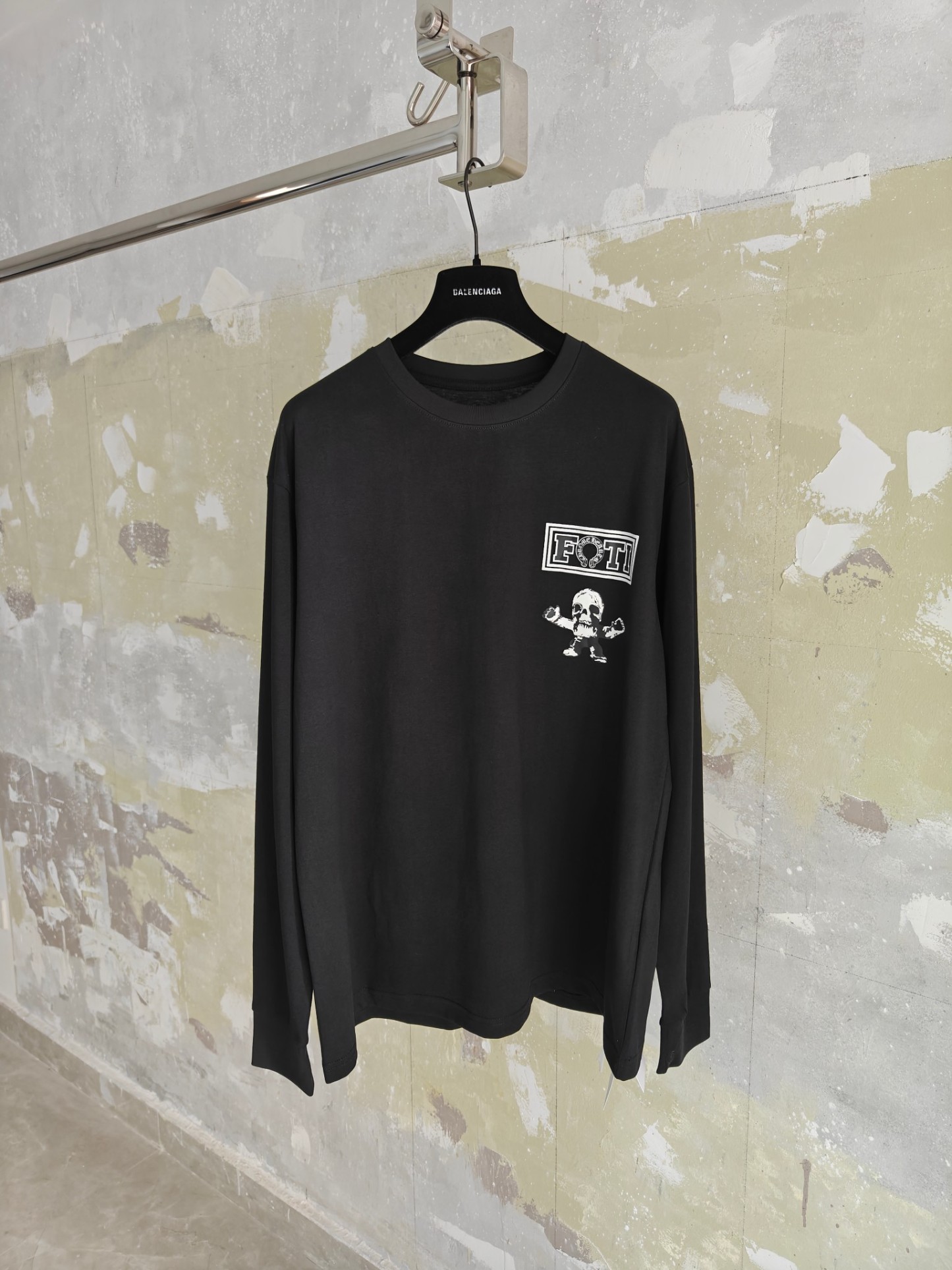 CH/foti 骷髏多彩印花長袖