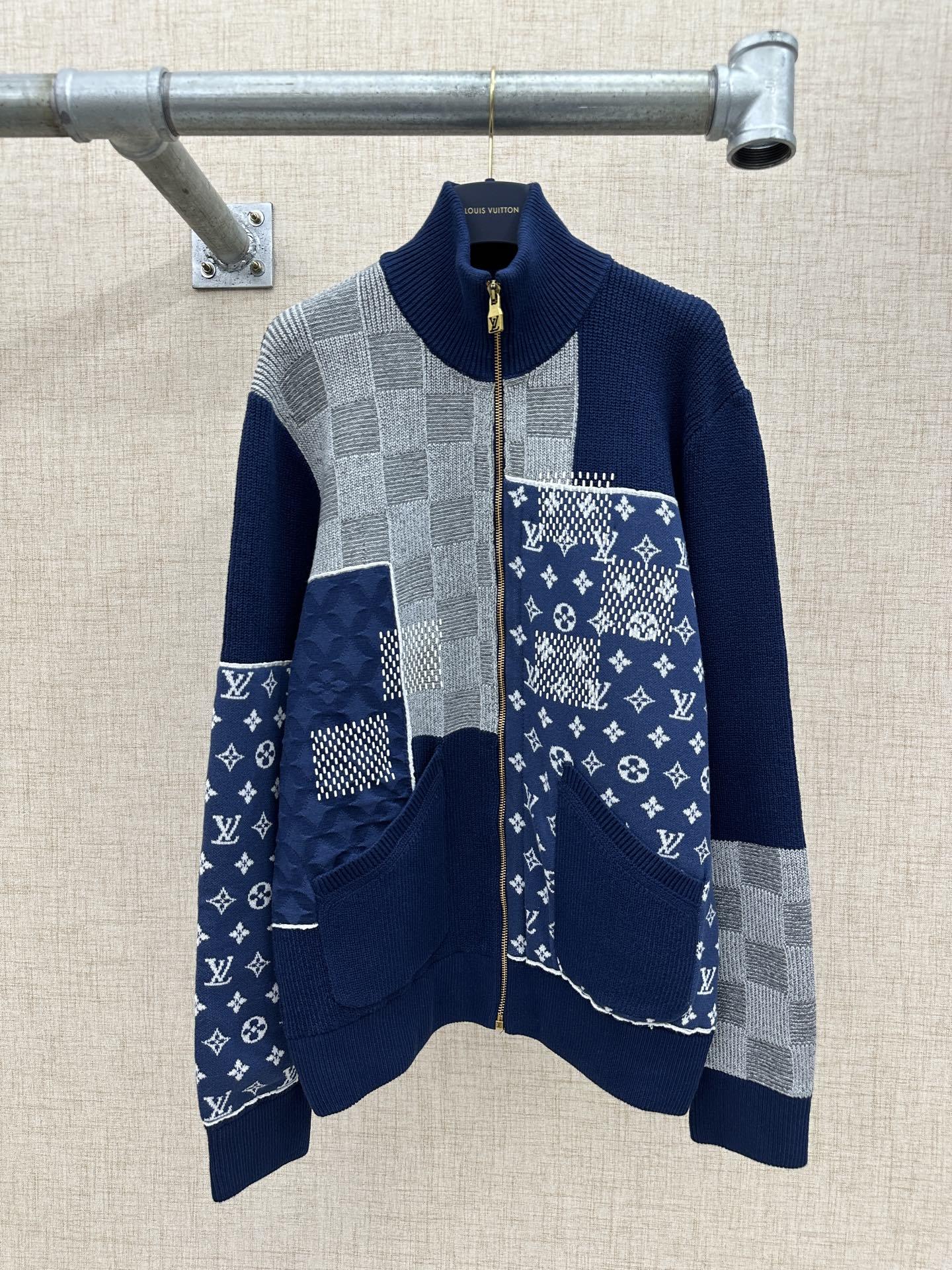 LV/路易威登 拉鍊拼布運動夾克