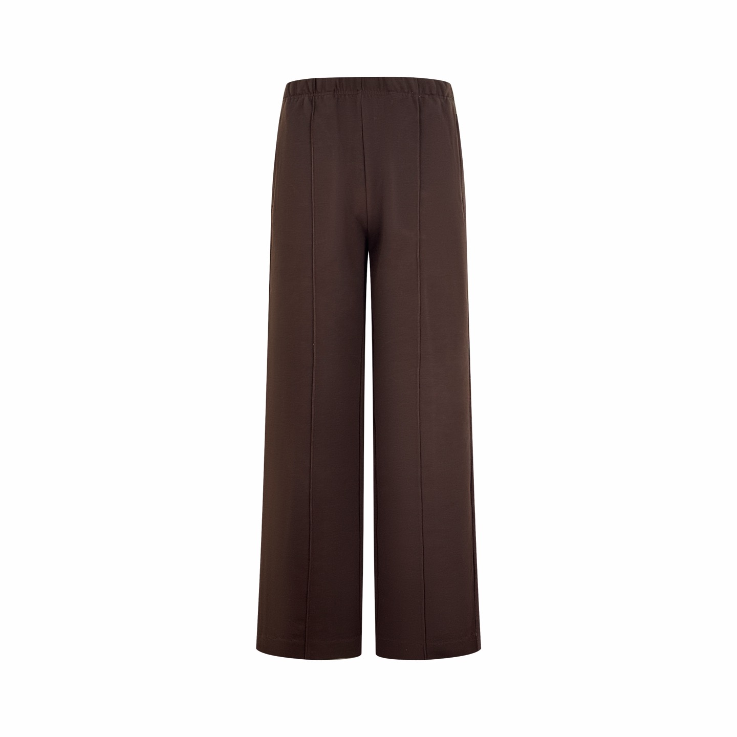 MiuMiu 徽標刺繡撞色休閒長褲（棕色）