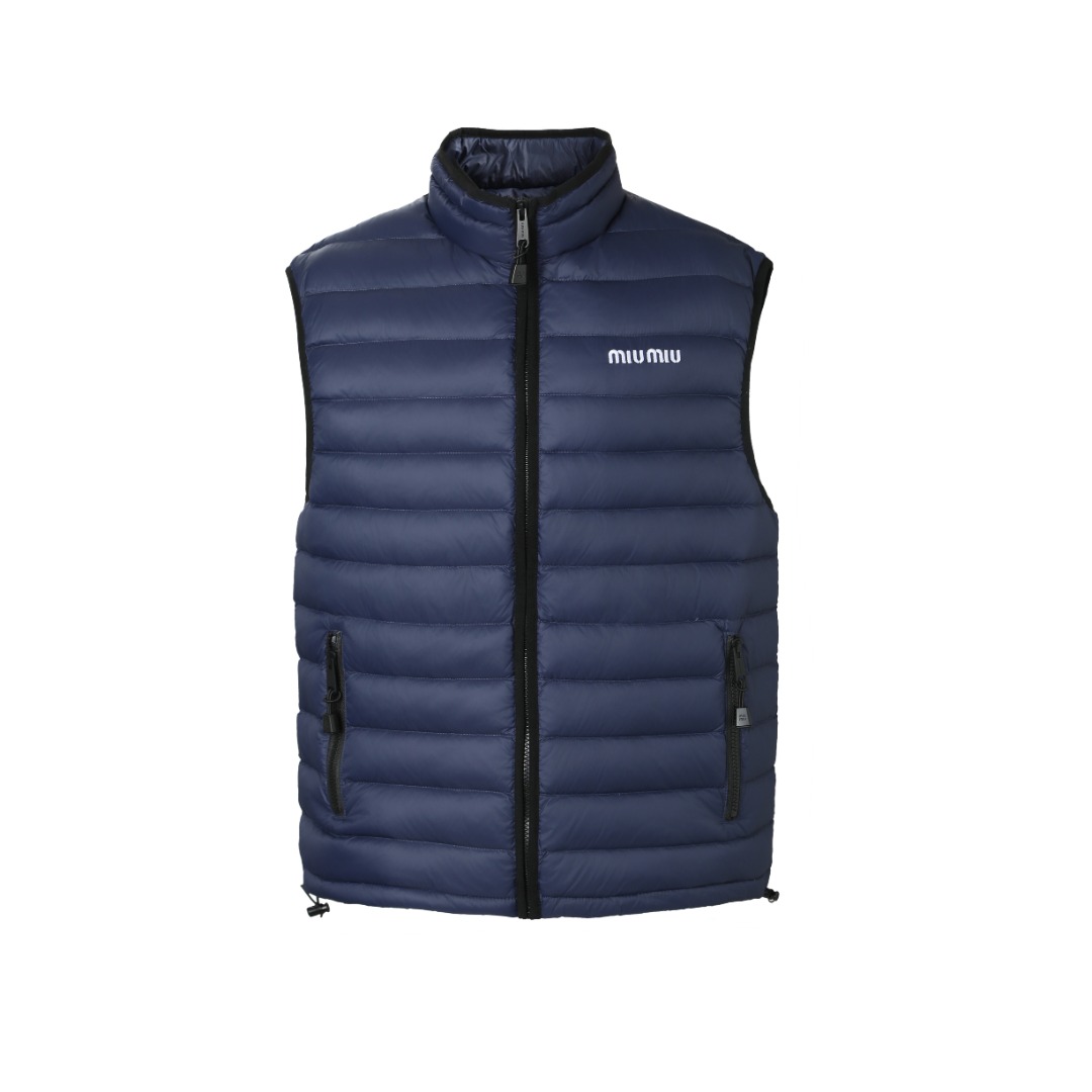 MIUMIU飾刺繡羽絨馬甲