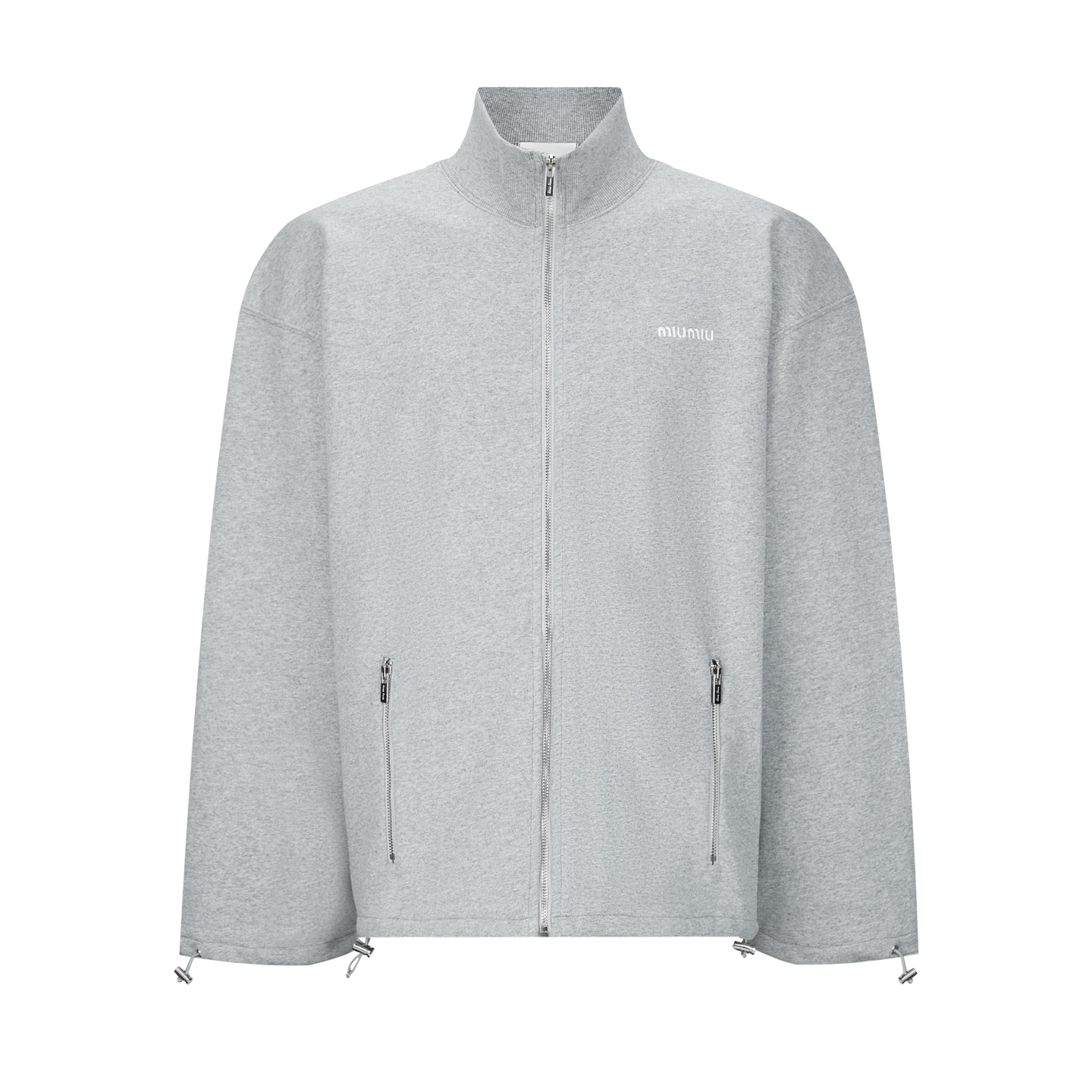MiuMiu 拉鍊刺繡衛衣外套