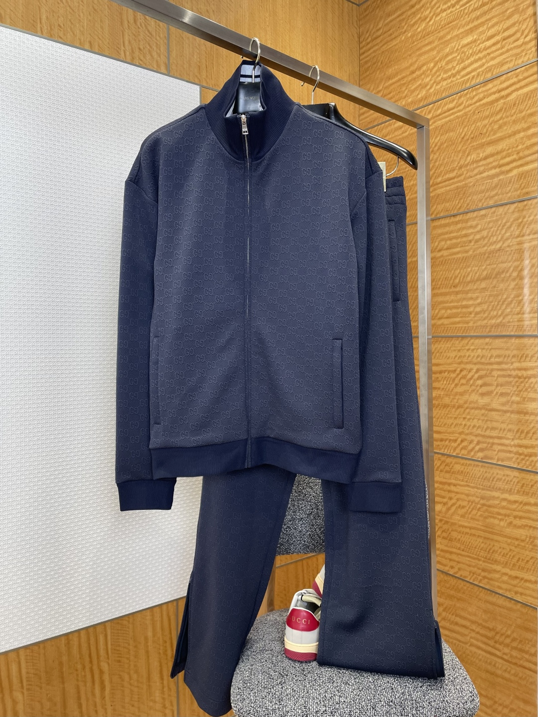 GUCCI古馳滿印雙G提花休閒運動套裝