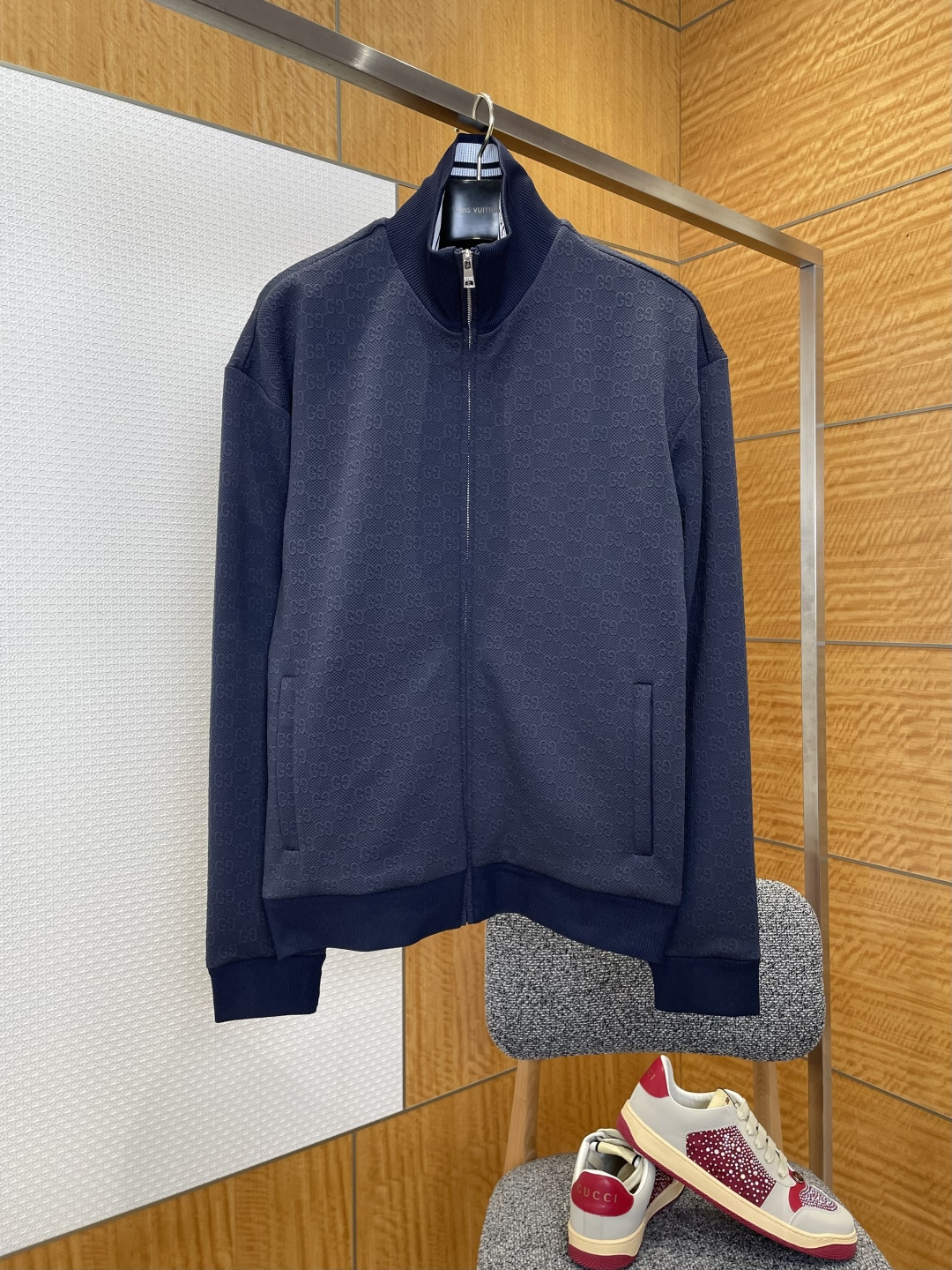 GUCCI古馳滿印雙G提花休閒運動套裝