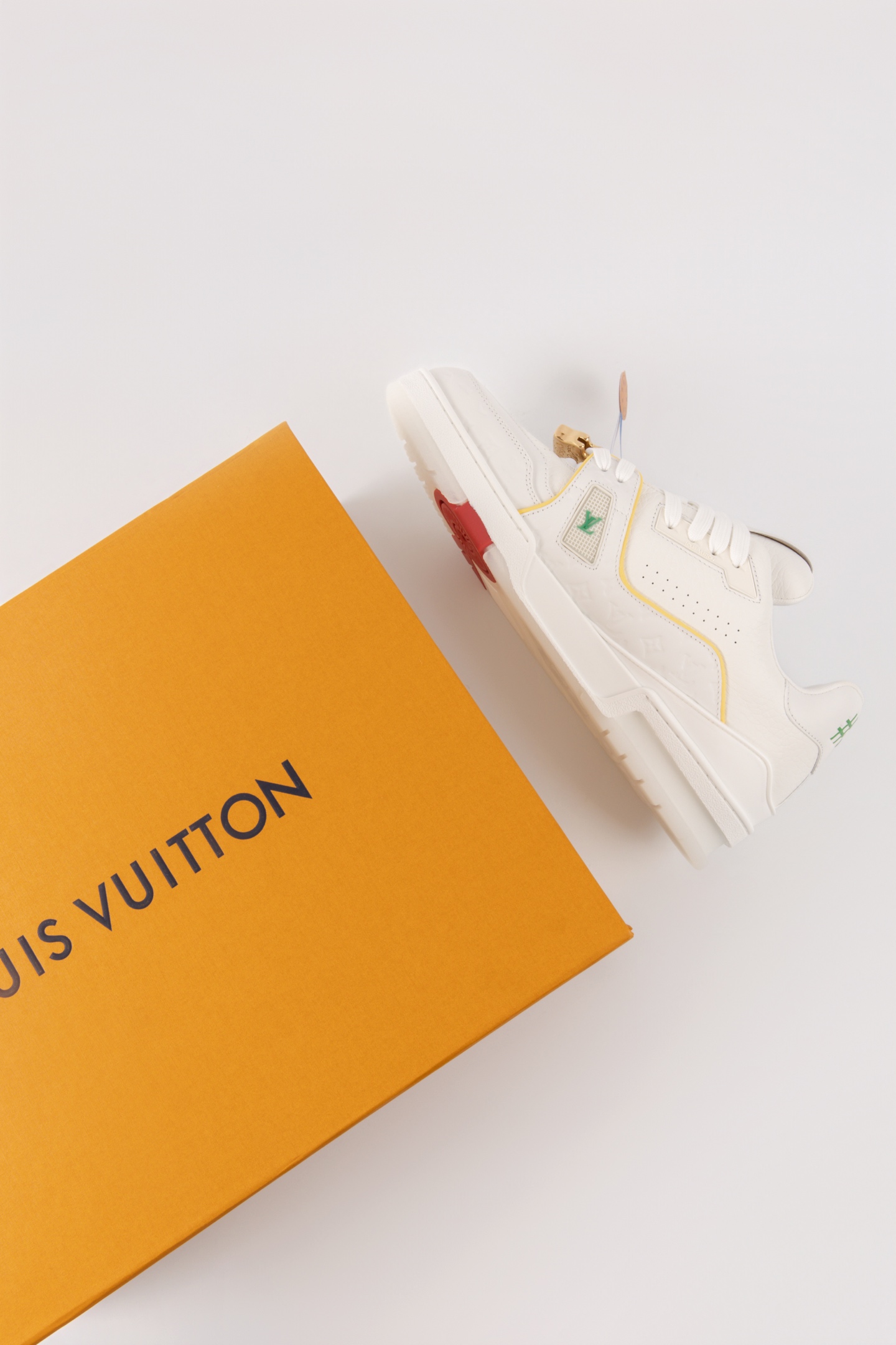 LOUIS VUITTON Trainer DIY郵輪，皮革 圓頭系帶