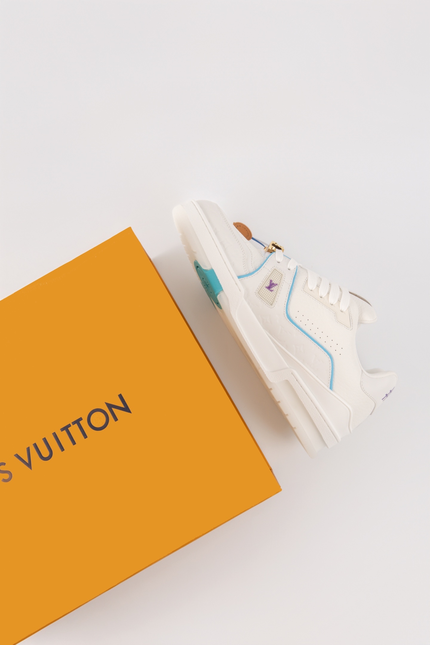 LOUIS VUITTON Trainer DIY郵輪，皮革 圓頭系帶54