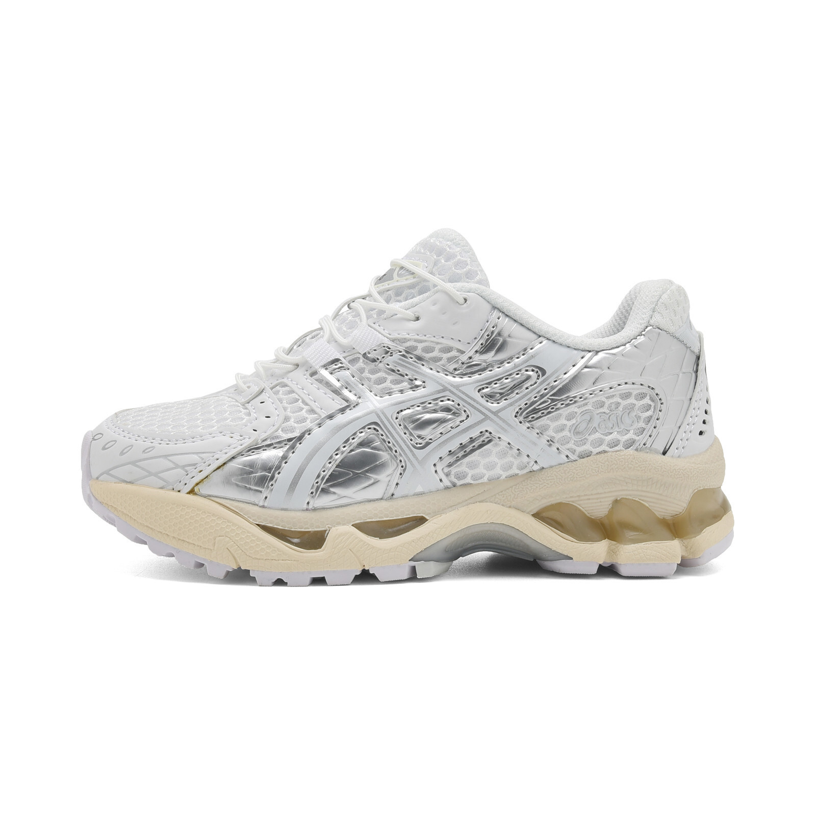 亞瑟士童鞋納米纖維氣墊百搭休閒運動慢跑鞋