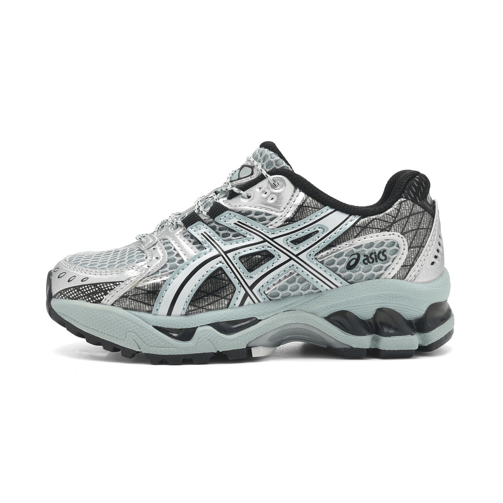 亞瑟士童鞋納米纖維氣墊百搭休閒運動慢跑鞋