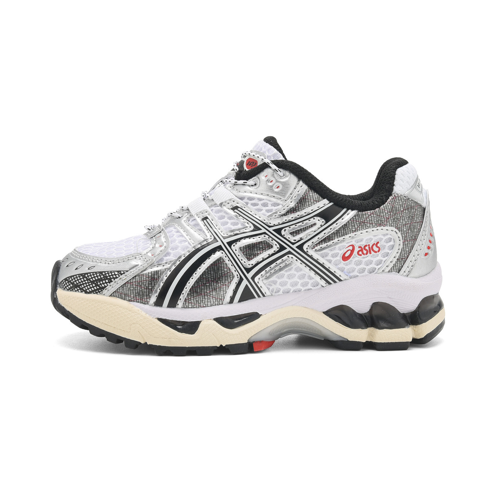 亞瑟士童鞋納米纖維氣墊百搭休閒運動慢跑鞋