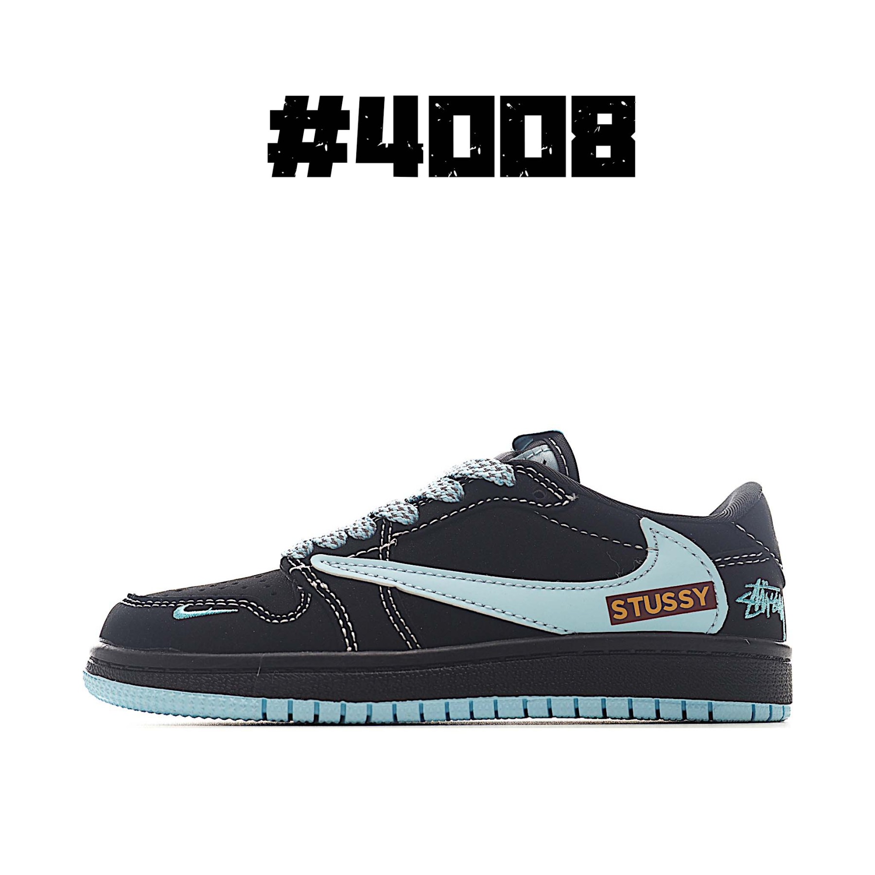 AJ 1倒勾低幫聯名兒童籃球鞋