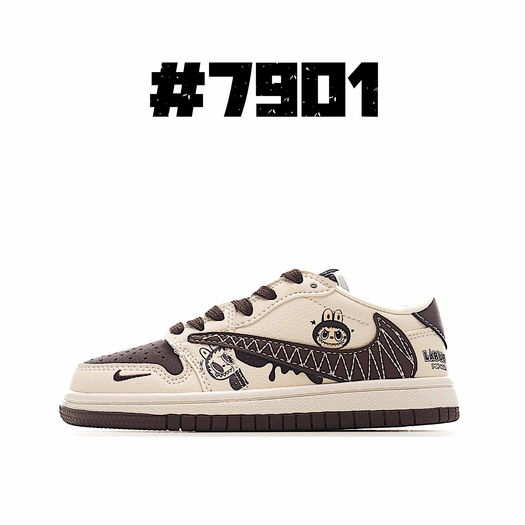 AJ 1倒勾低幫聯名兒童籃球鞋