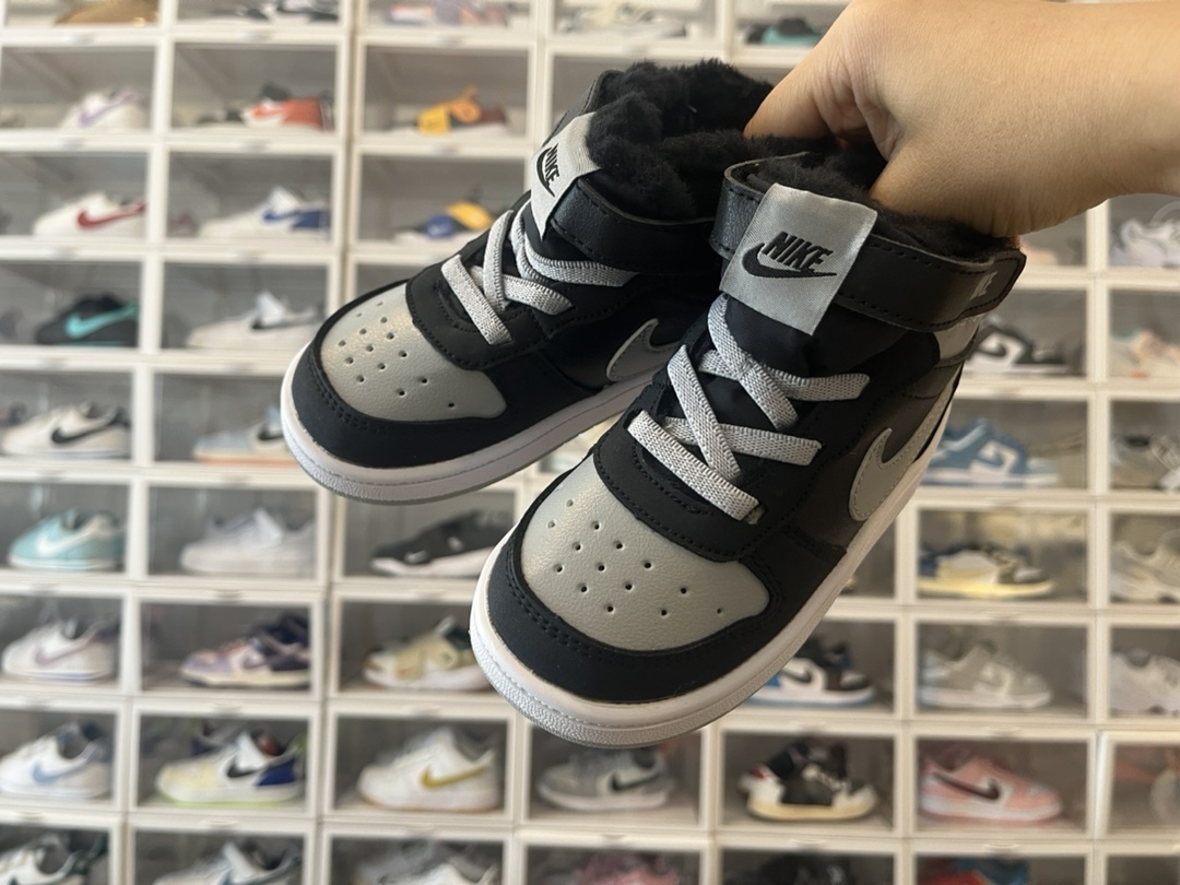 加絨NK SB中幫魔術貼兒童板鞋