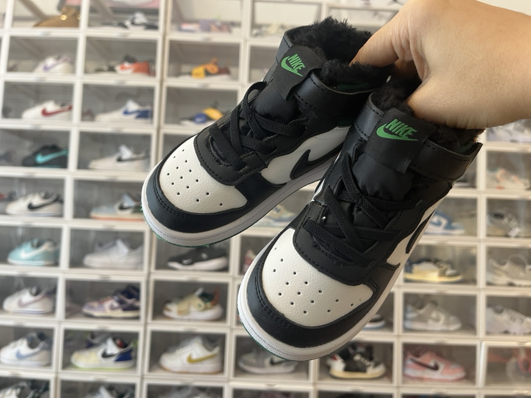 加絨NK SB中幫魔術貼兒童板鞋