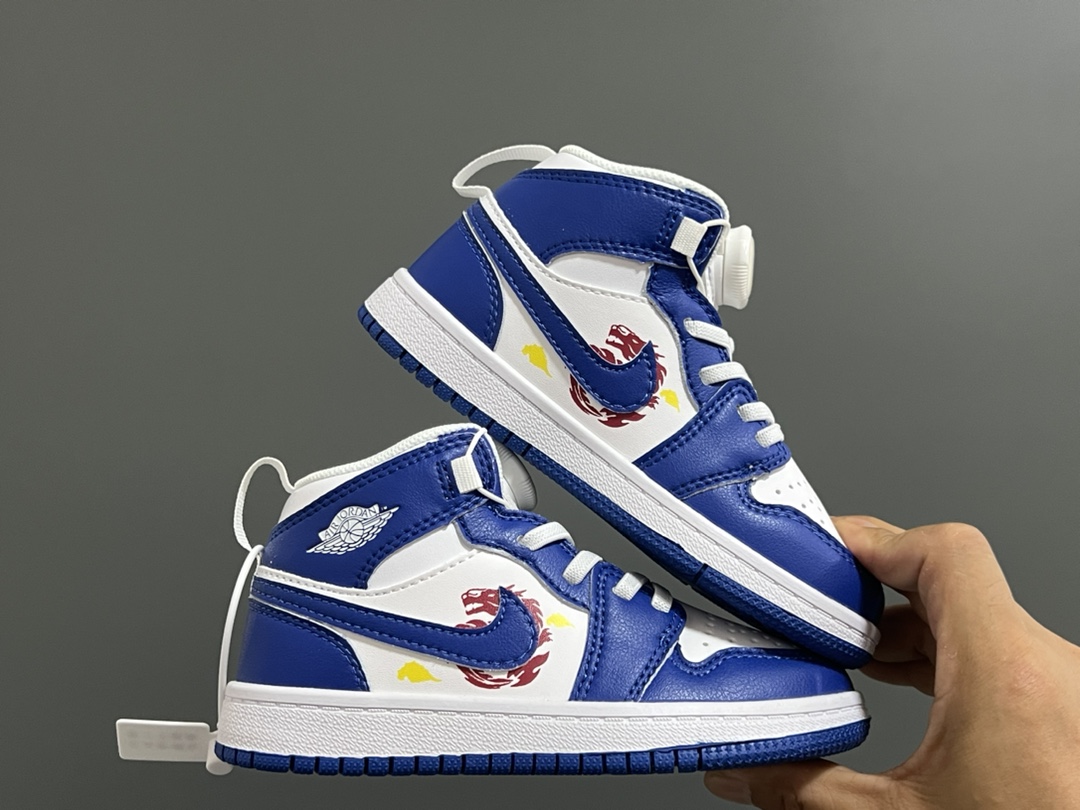 喬一中幫鎖扣兒童運動鞋