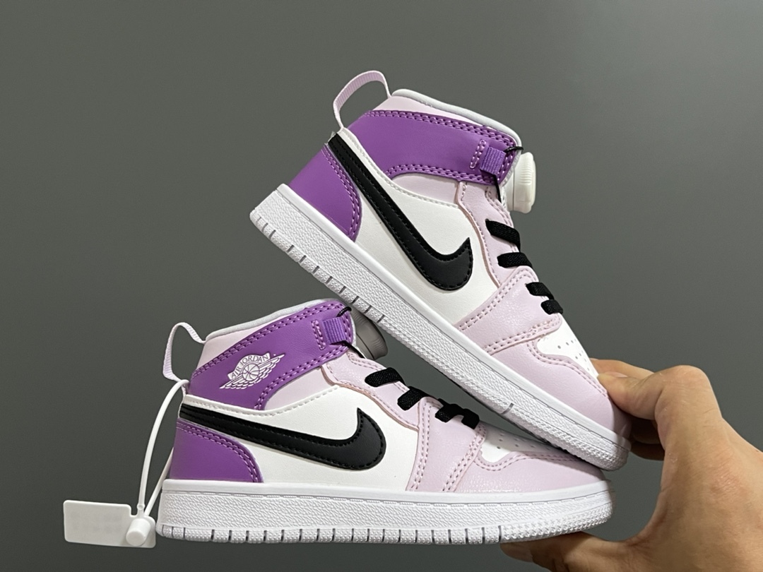 喬一中幫鎖扣兒童運動鞋