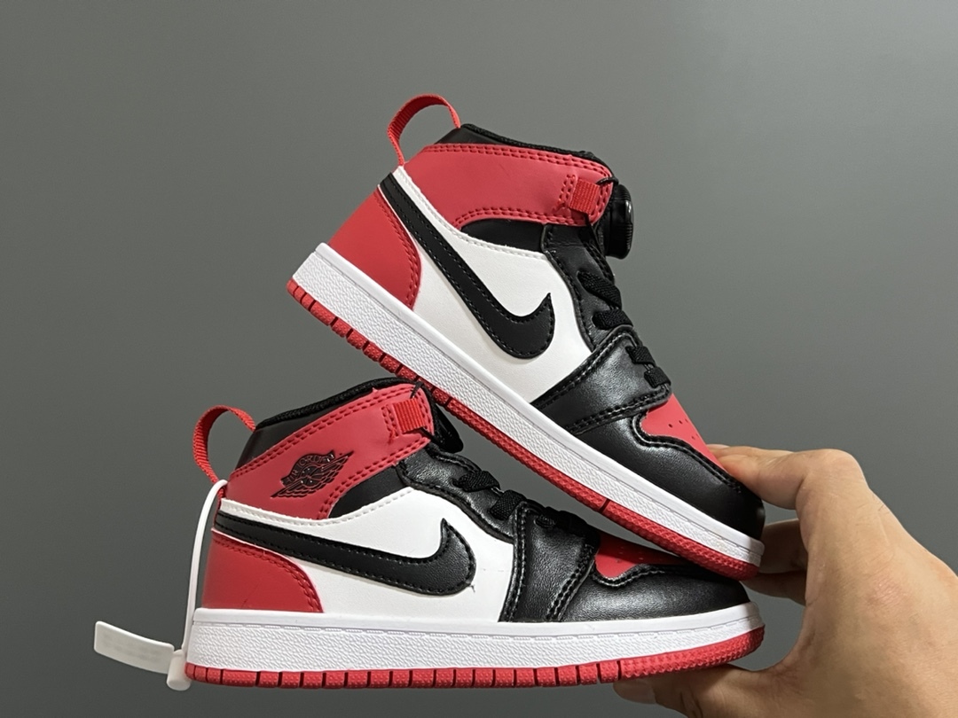 喬一中幫鎖扣兒童運動鞋