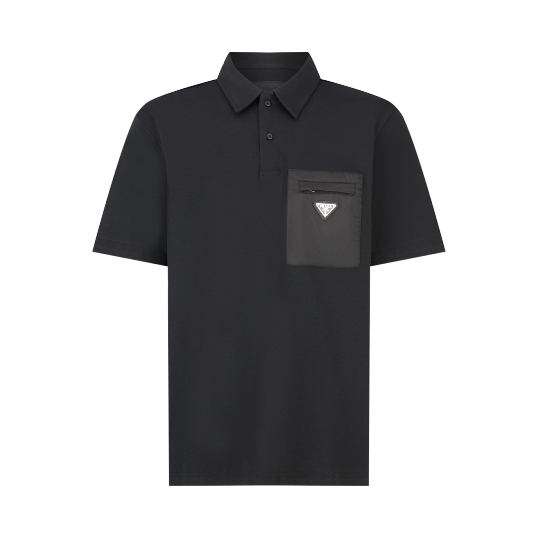 PRADA科技栓面口袋POLO衫