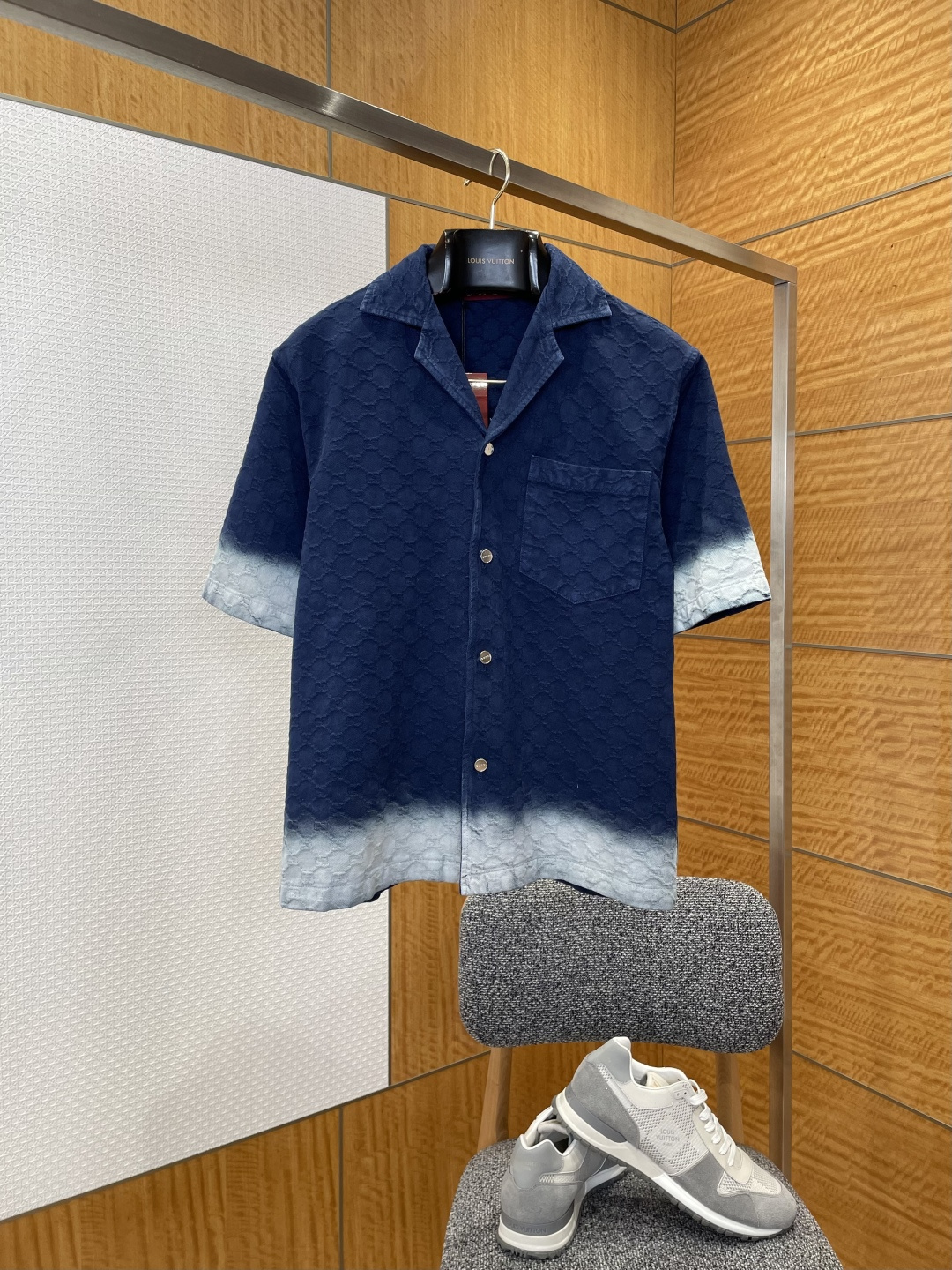 GUCCI古馳立體漸變提花短袖短褲套裝