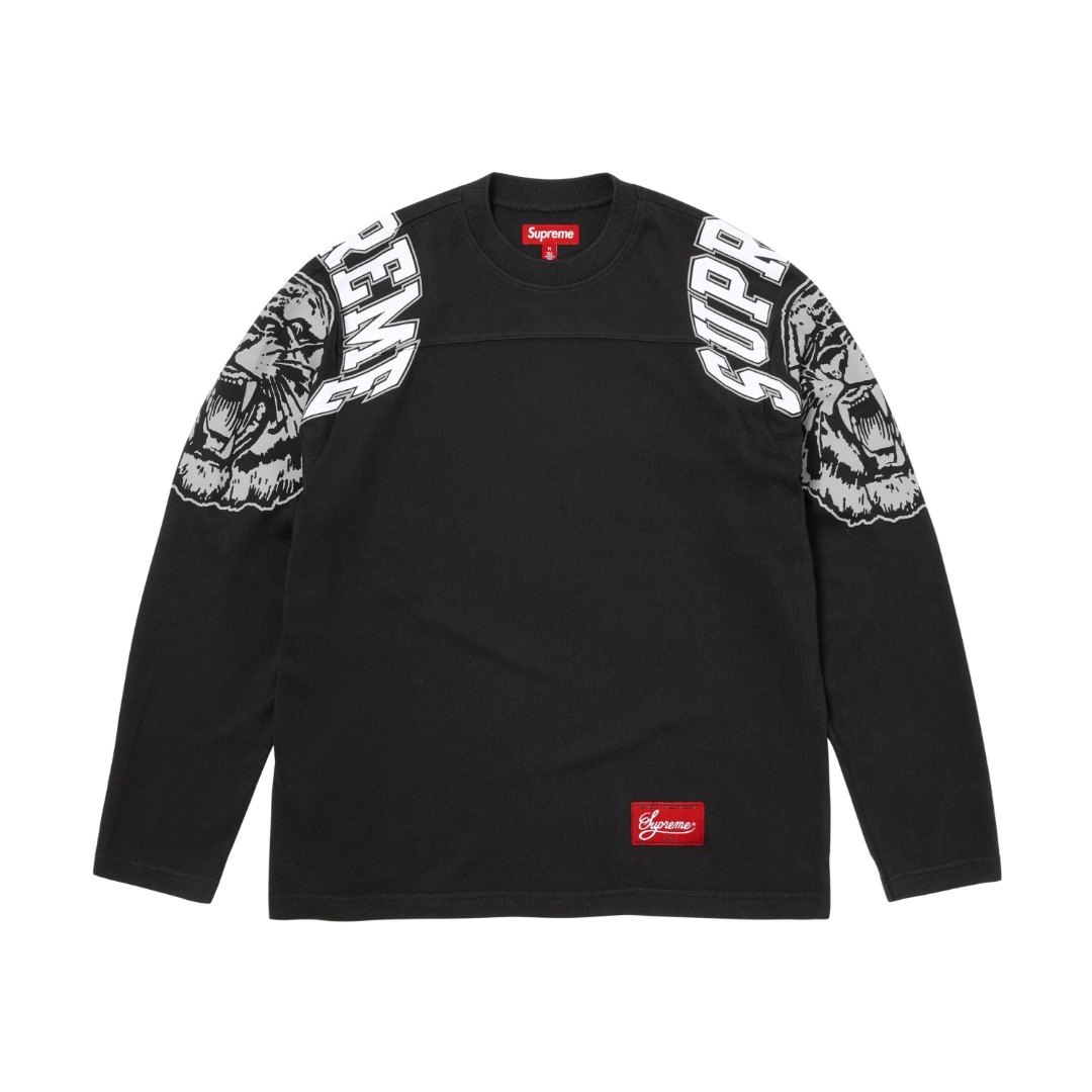 SUPREME 25FW MASCOT FOOTBALL TOP 虎頭66長袖T恤