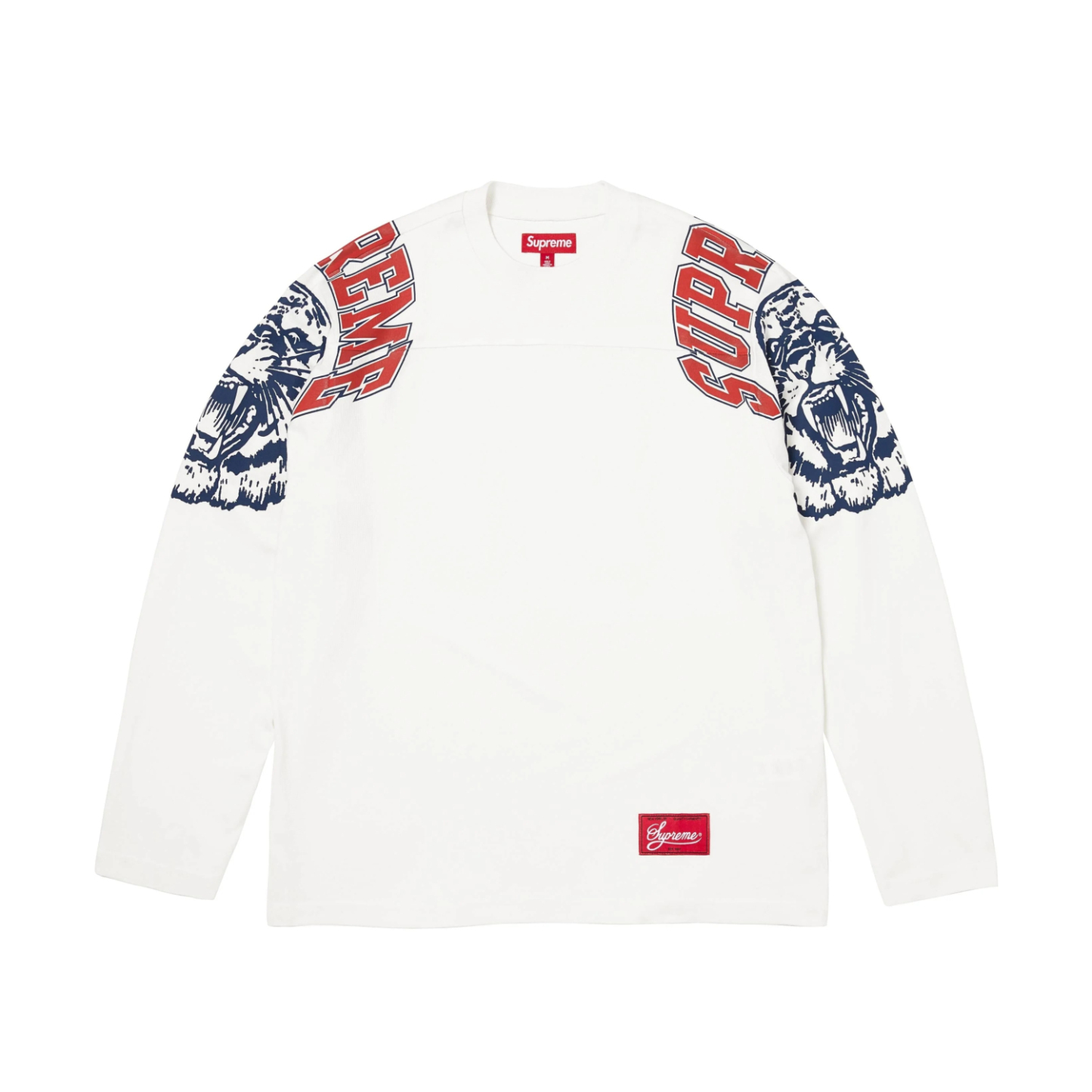 SUPREME 25FW MASCOT FOOTBALL TOP 虎頭66長袖T恤