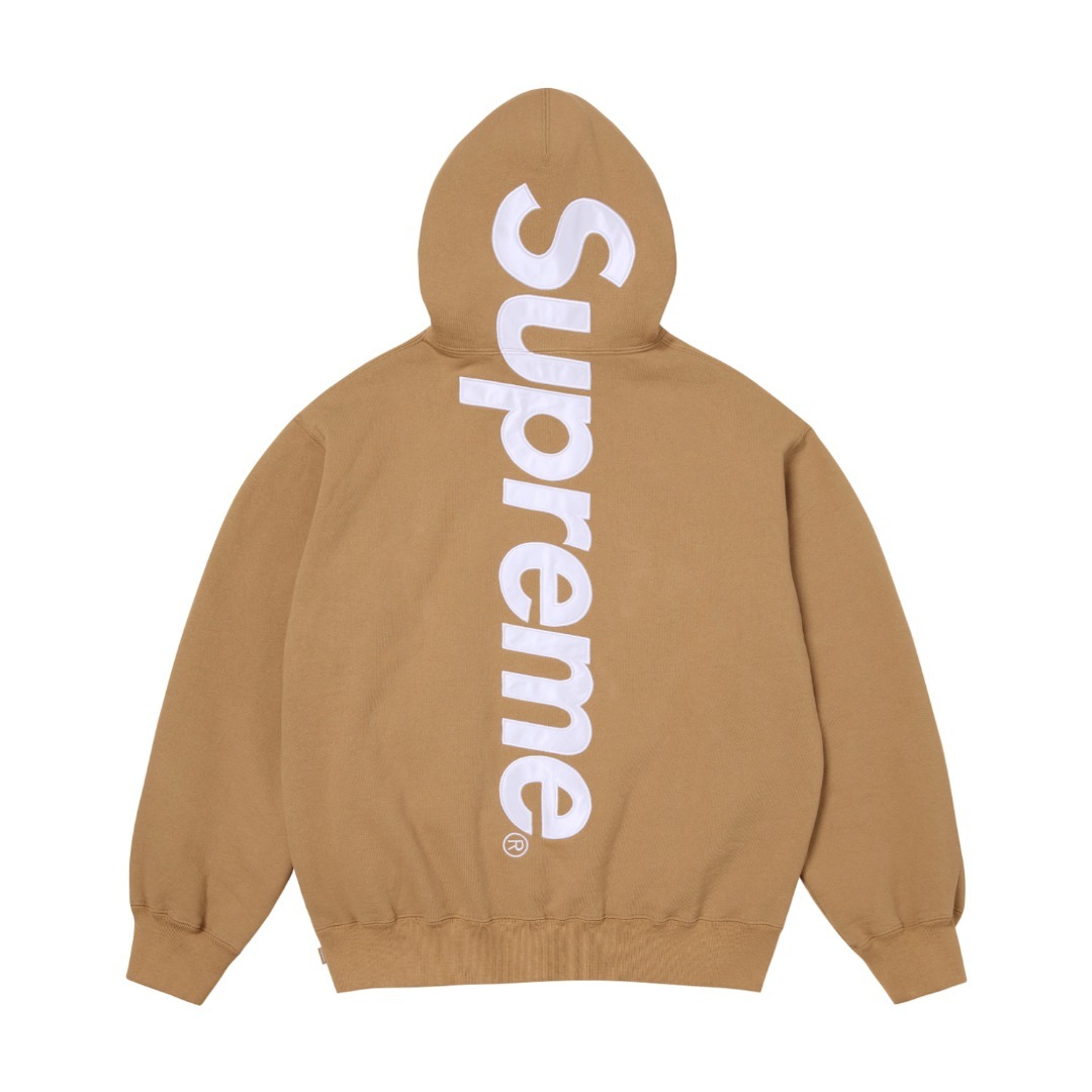 Supreme Satin 貼布刺繡LOGO 連帽衛衣