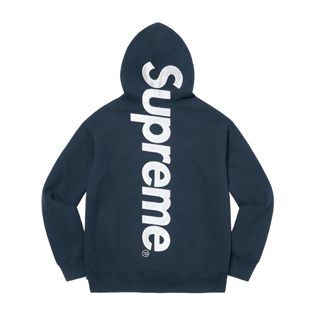 Supreme Satin 貼布刺繡LOGO 連帽衛衣