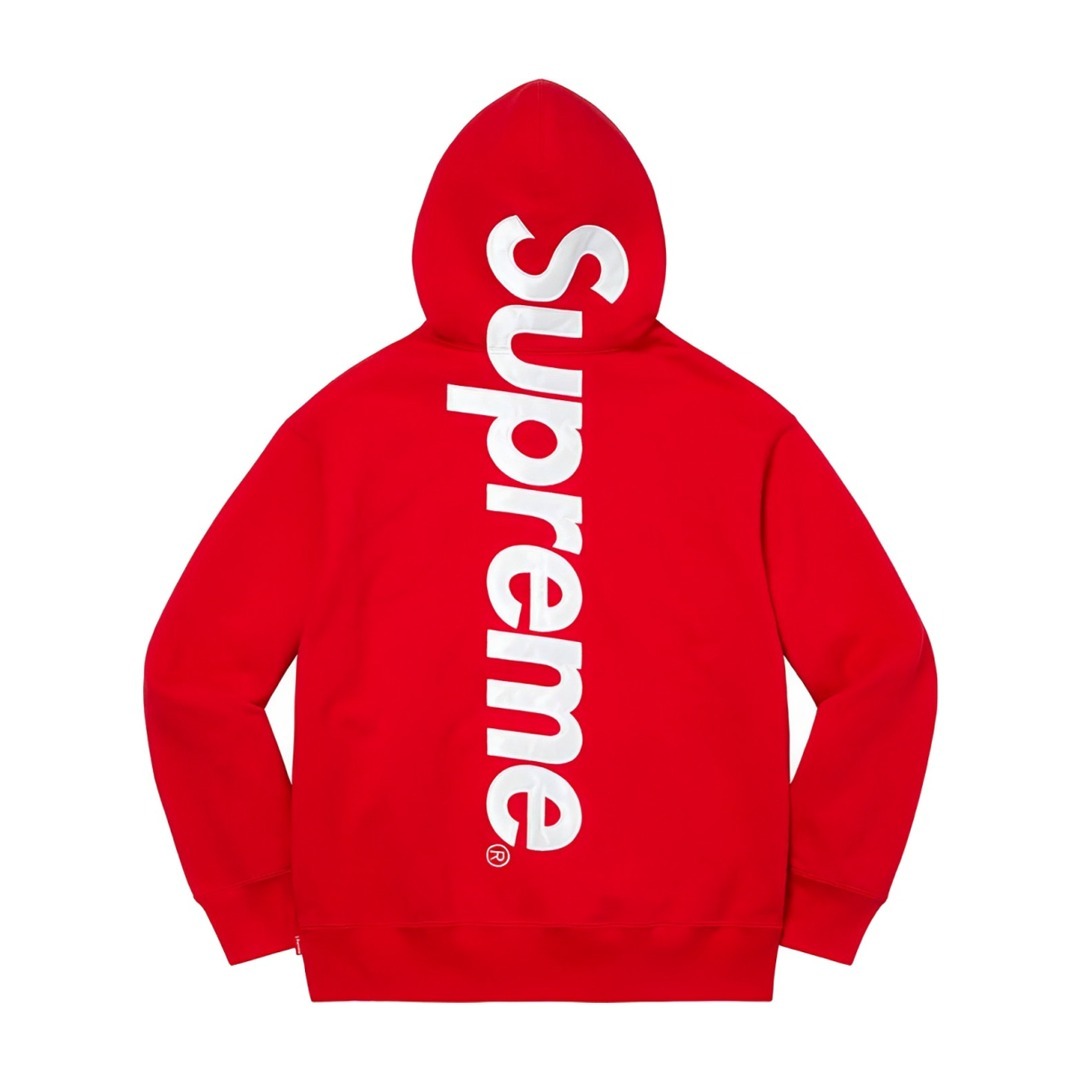 Supreme Satin 貼布刺繡LOGO 連帽衛衣
