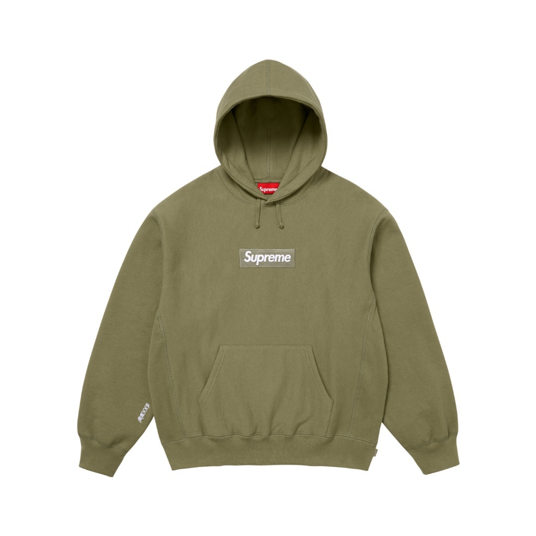 Supreme 25Fw 刺繡 Box Logo Hooded連帽衛衣連帽加絨衛衣