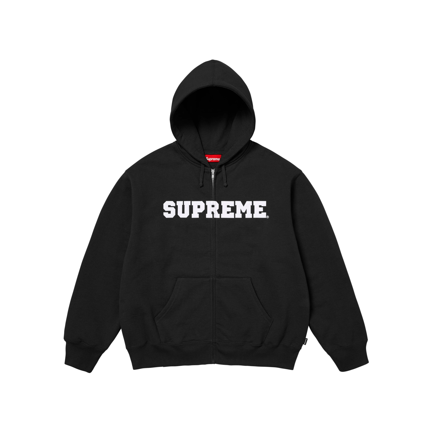 Supreme 25FW COLLEGIATE APPLIQUE HOODED 拉鍊開衫衛衣