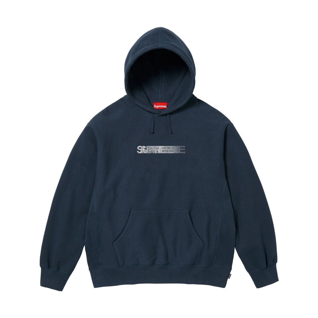 Supreme Swarovsk MOTION LOGO 連帽運動衫 幻影logo 施華洛世奇聯名水晶燙鑽帽衫加絨連帽衛衣