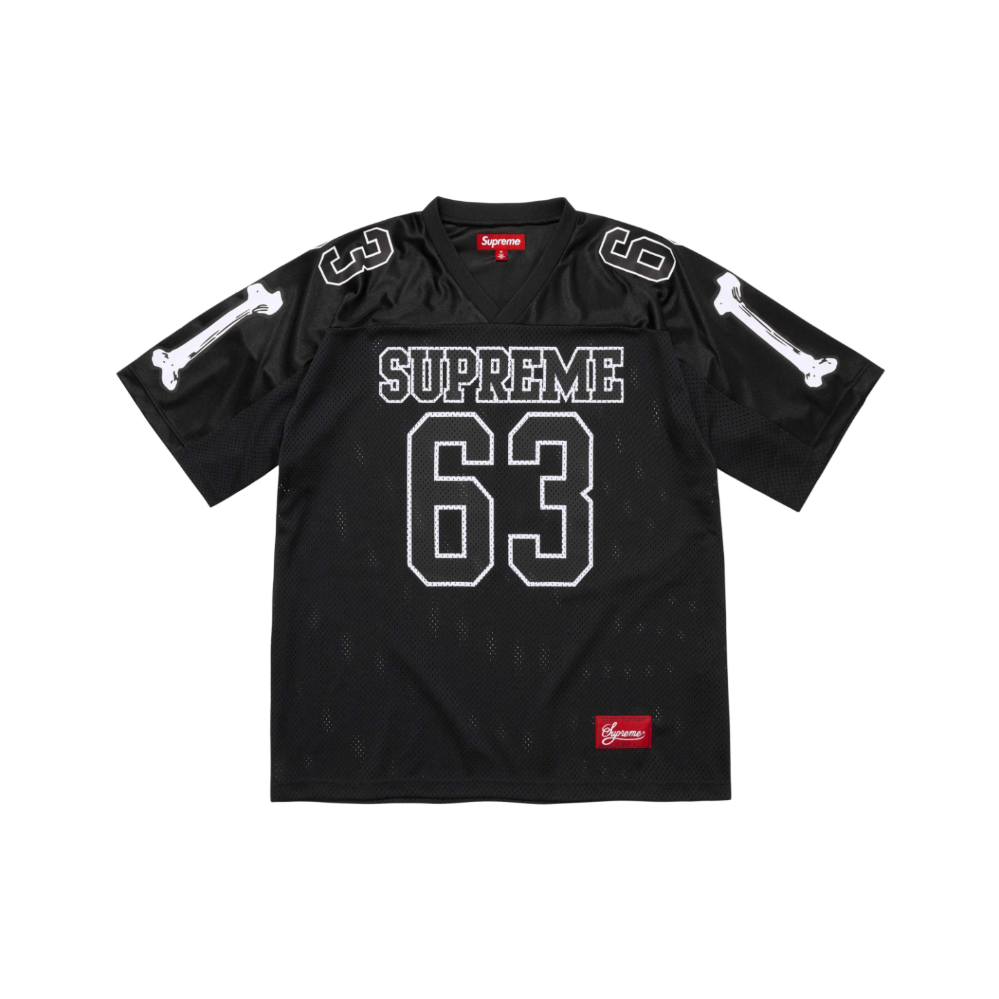 Supreme 25fw Bones Football Jersey 網眼球衣短袖 美式 男女同款