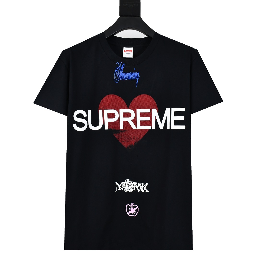 Supreme 25ss 公布 愛心Logo印花短袖T恤