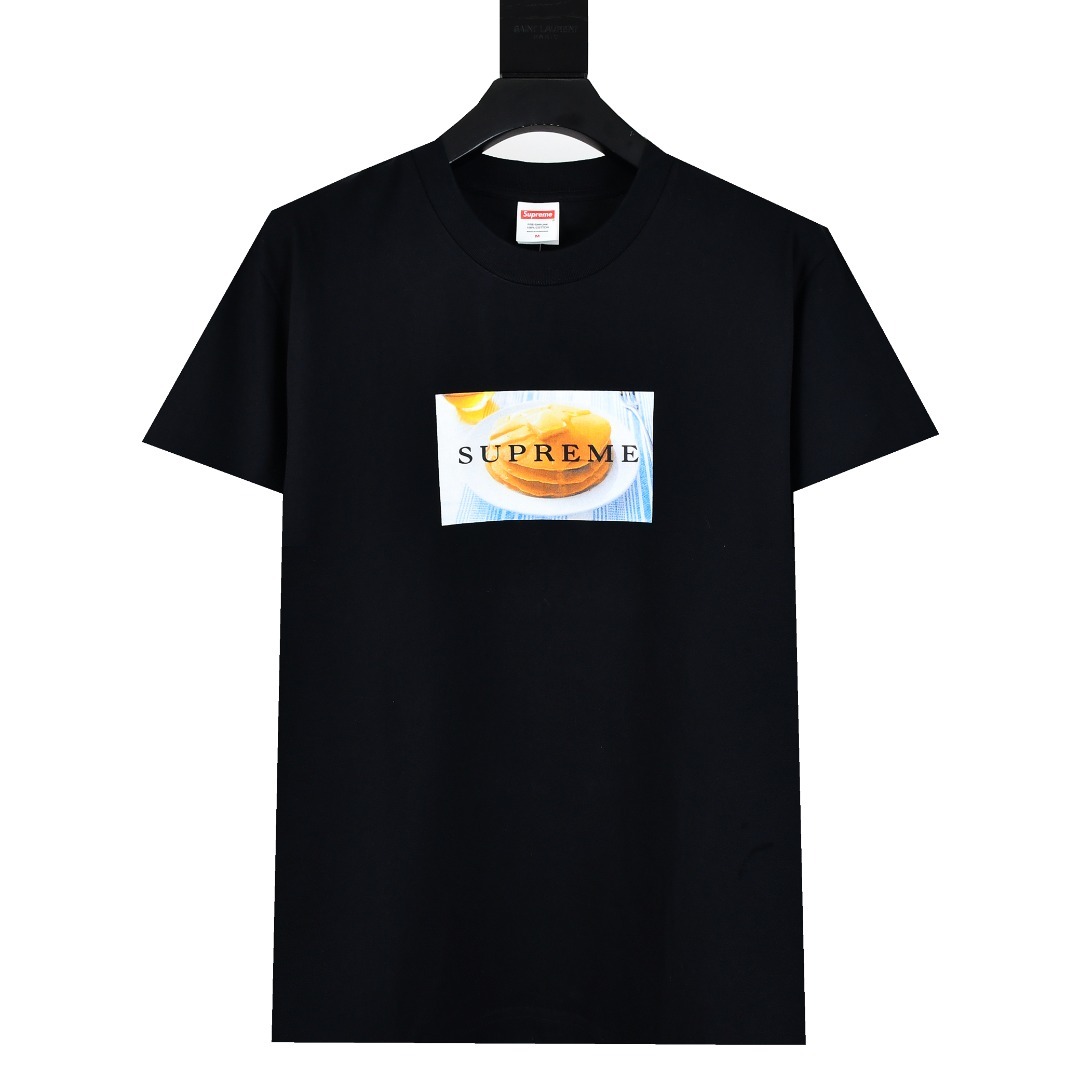  Supreme 25ss Pancakes Tee 薄餅鬆餅Logo 短袖T恤