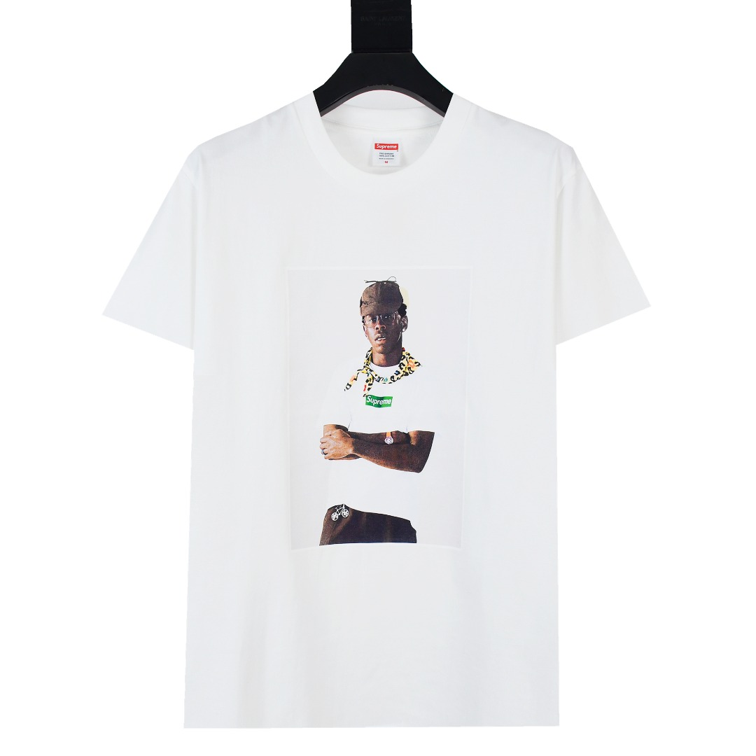 Supreme FW24 Tyler The Creator Tee 泰勒人物肖像印花圓領短袖T