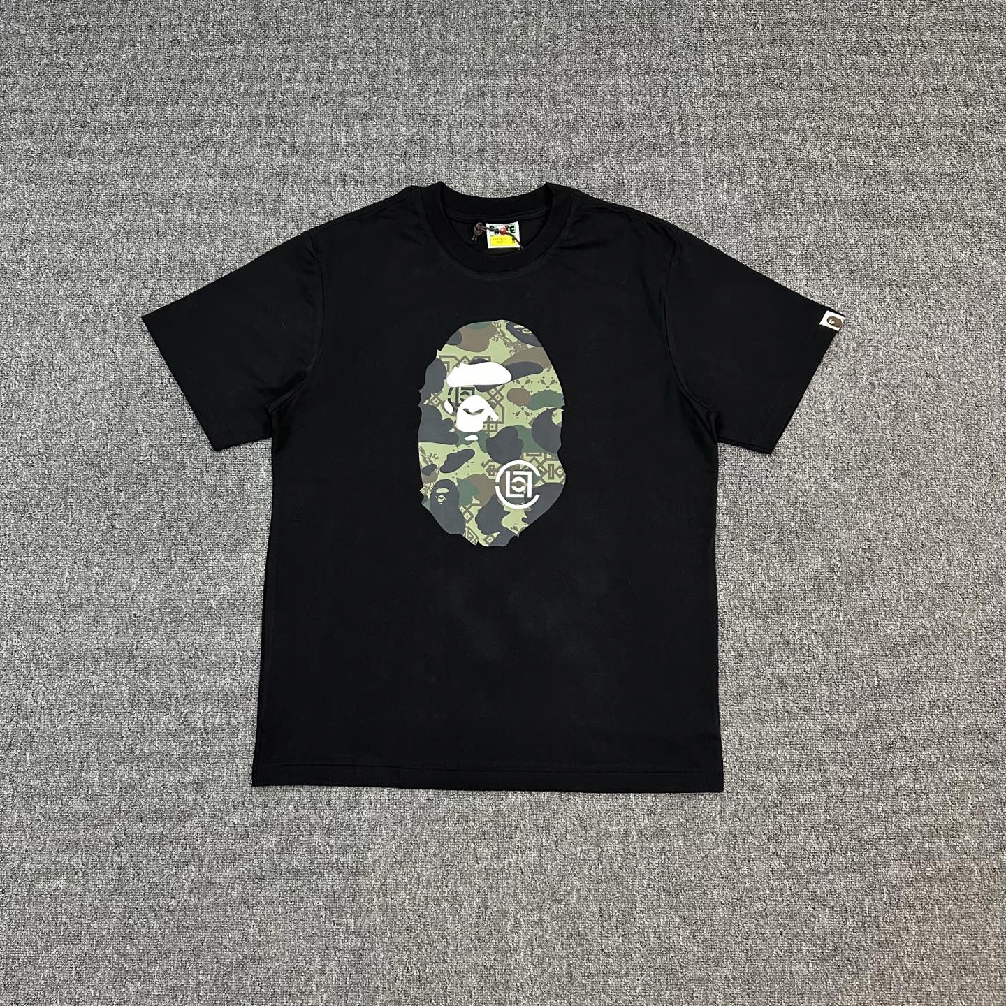 P89 XX119 BAPE x CLOT 聯名款 SS25 胸前迷彩圖案圓領短袖
