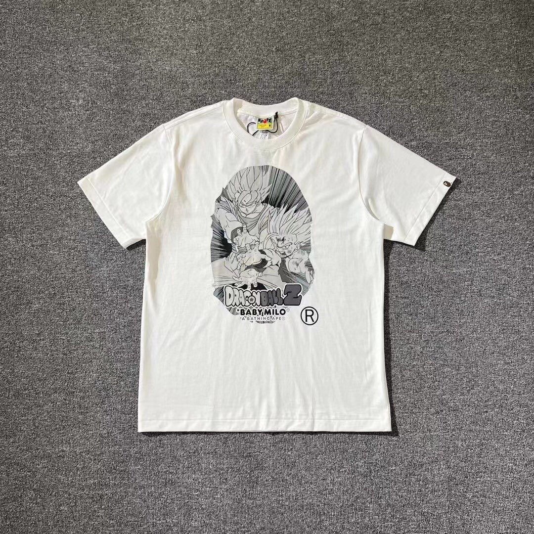 BAPE X Dragon Ball Z 大猩猩頭聯名卡通猿人頭印花短袖