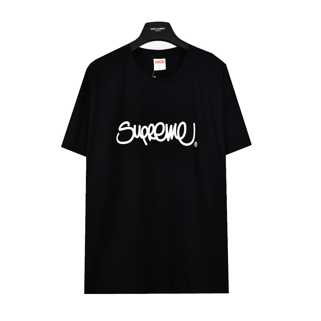Supreme 22ss Handstyle tee 塗鴉草寫字母LOGO短袖T恤