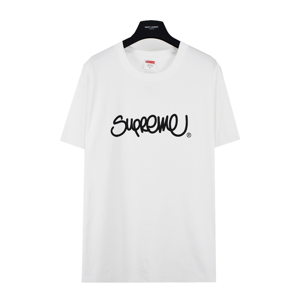 Supreme 22ss Handstyle tee 塗鴉草寫字母LOGO短袖T恤