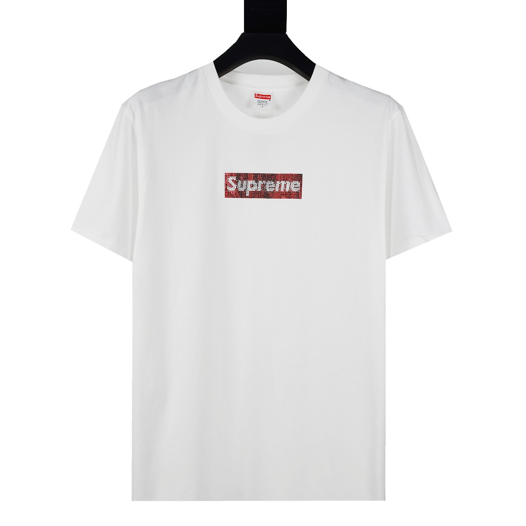 Supreme Swarovski Box Logo Tee 25週年 施華洛世奇短袖T恤