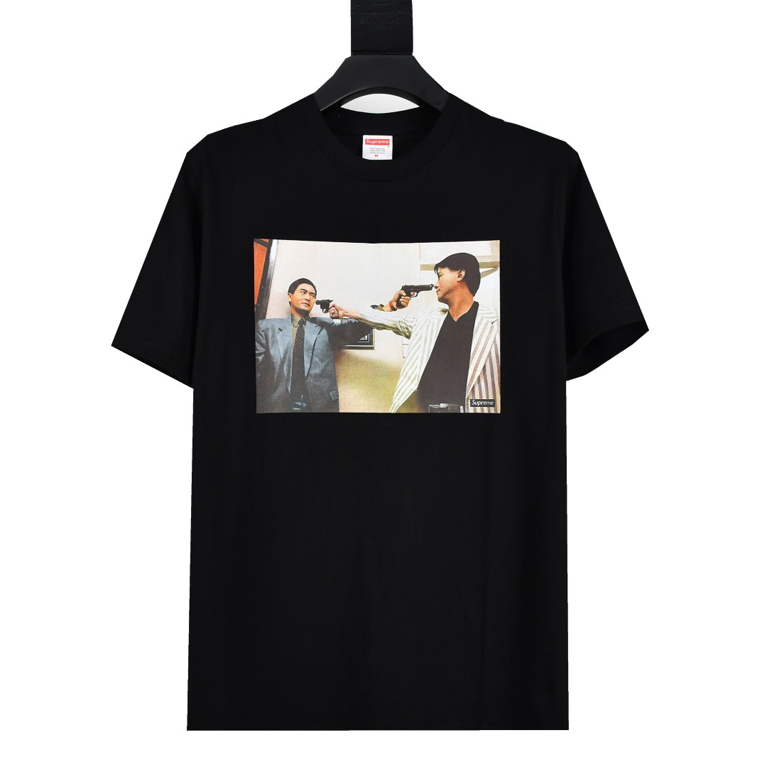  Supreme 18fw The Killer Trust Tee 喋血雙雄周潤發 發哥電影鏡頭印花短袖 T恤