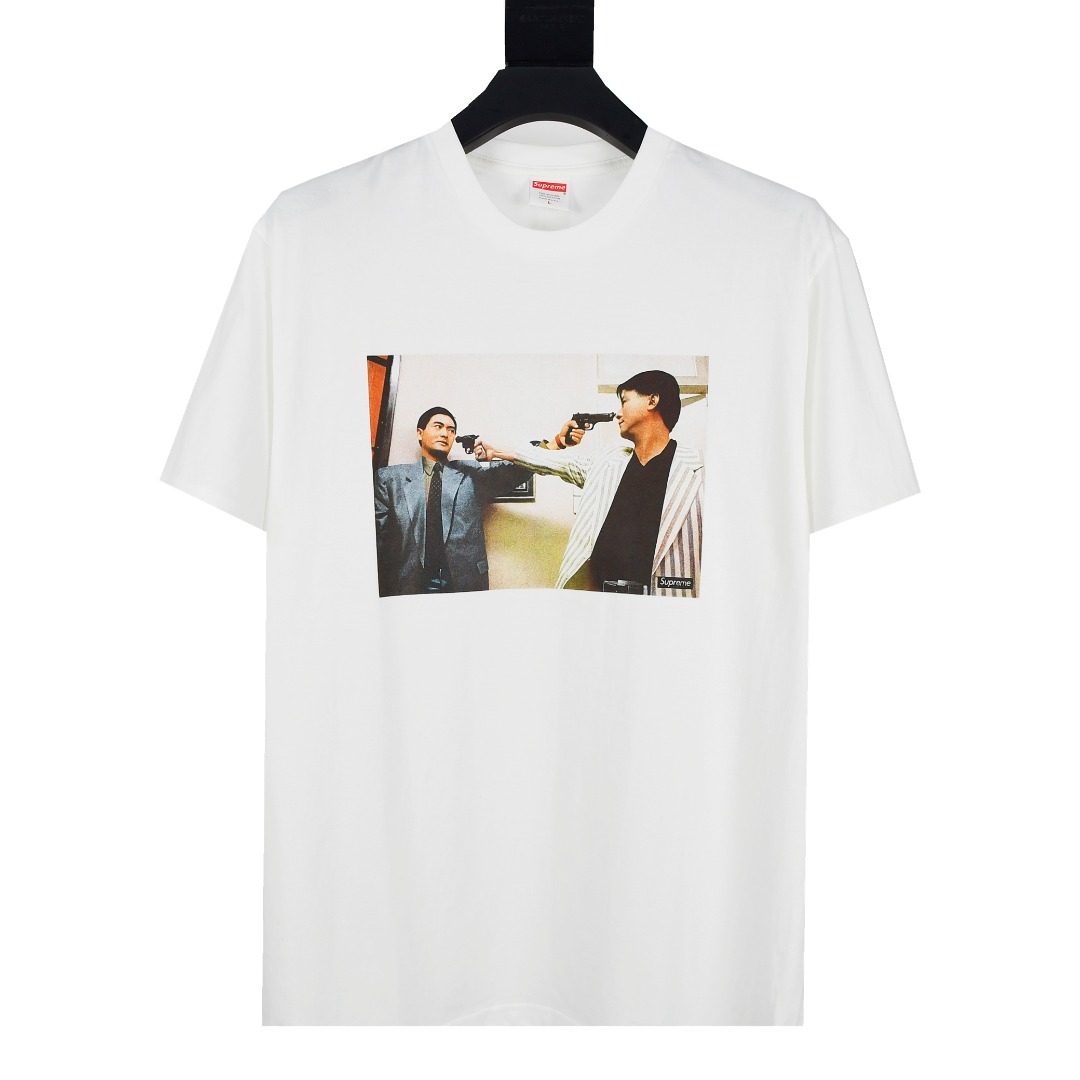 Supreme 18fw The Killer Trust Tee 喋血雙雄周潤發 發哥電影鏡頭印花短袖 T恤