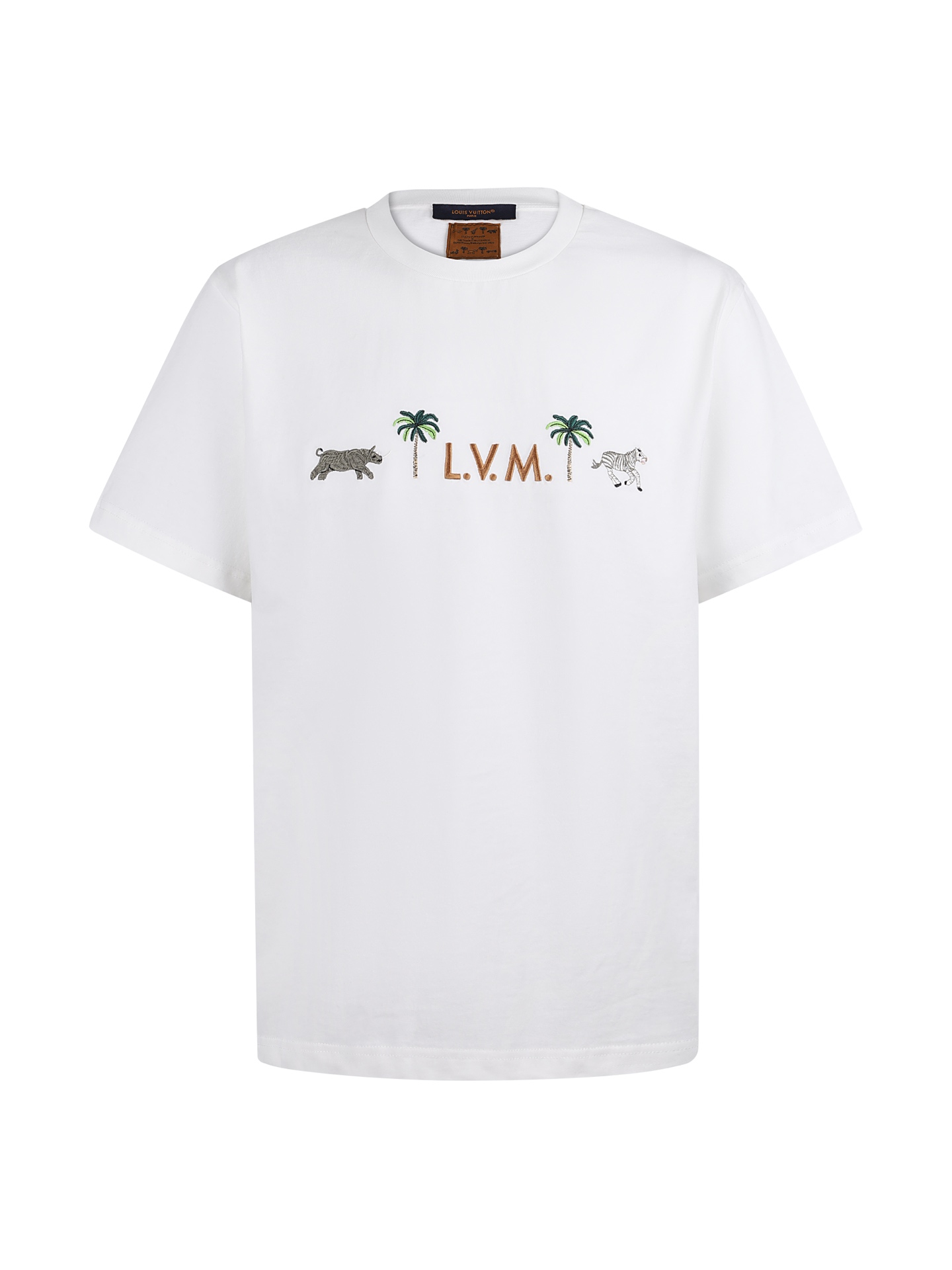 LOUIS VUITTON 26SSL.V.M.動物刺繡短袖圓領衫