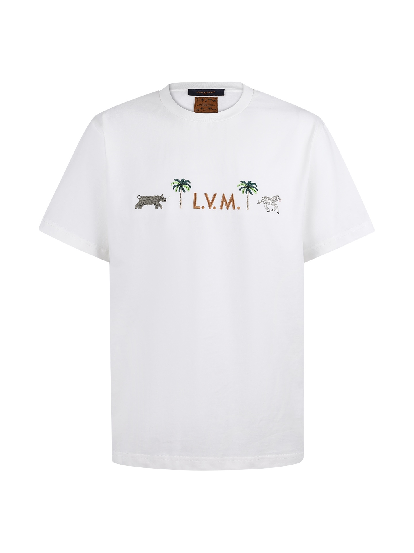 LOUIS VUITTON 26SSL.V.M.動物刺繡短袖圓領衫