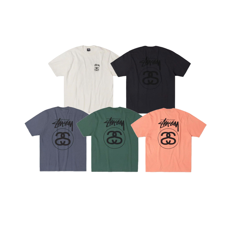 STUSSY斯圖西 SS26 香奈兒聯名印花短袖T恤男女同款