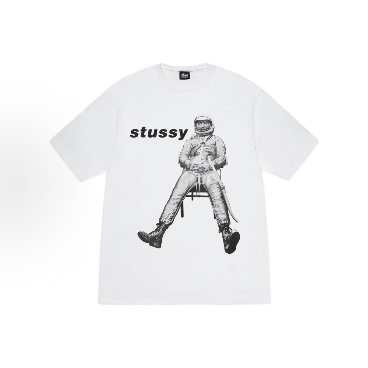 STUSSY斯圖西 SS26 太空人印花短袖T恤男女同款