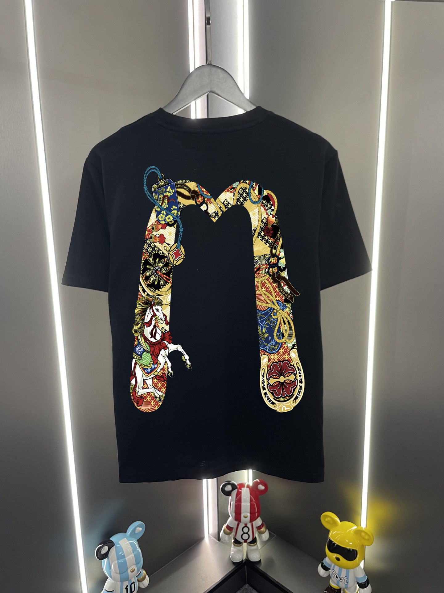 Evisu福神2026新款海鷗大m馬年印花休閒寬鬆圓領短袖T恤