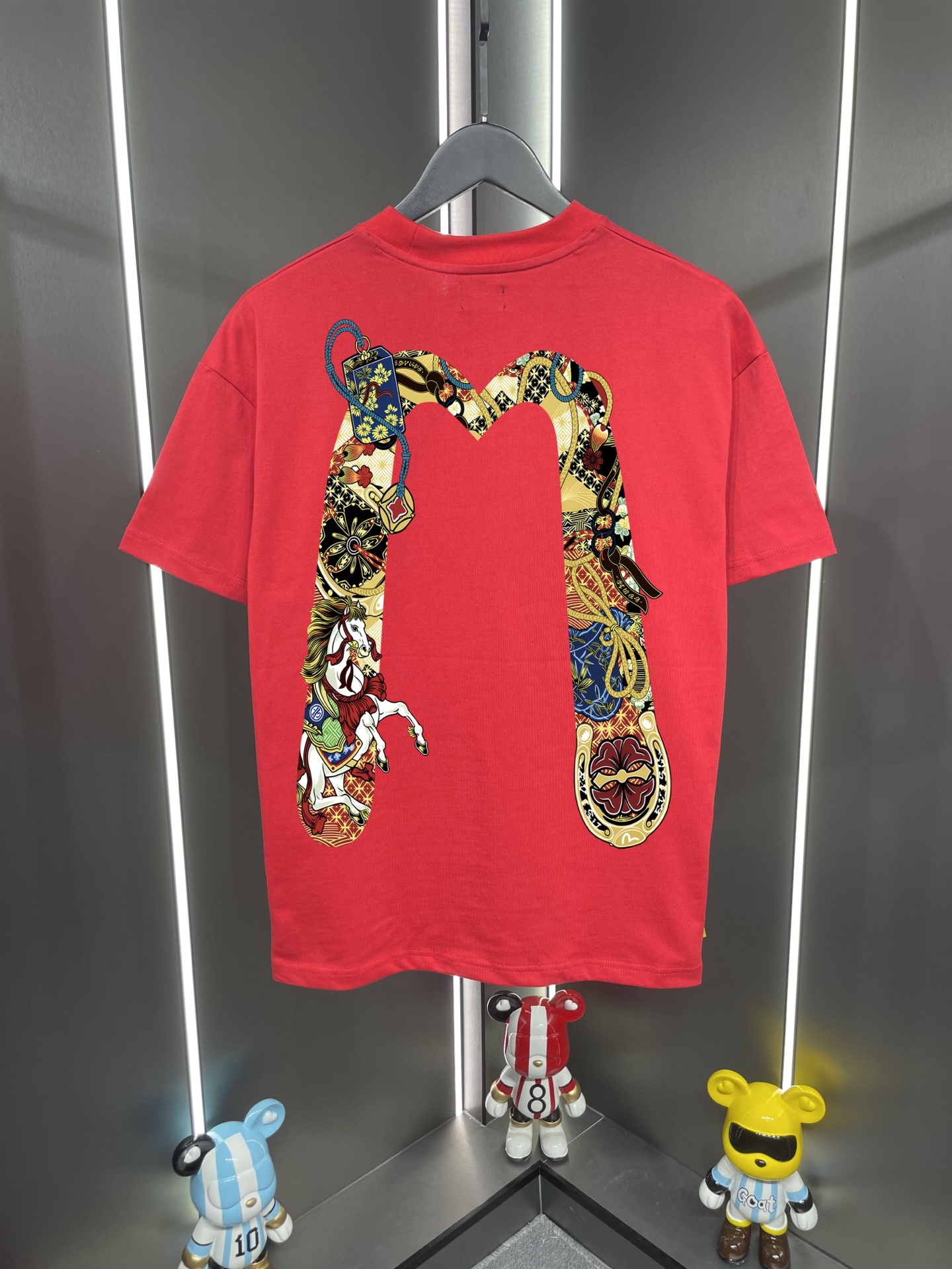 Evisu福神2026新款海鷗大m馬年印花休閒寬鬆圓領短袖T恤