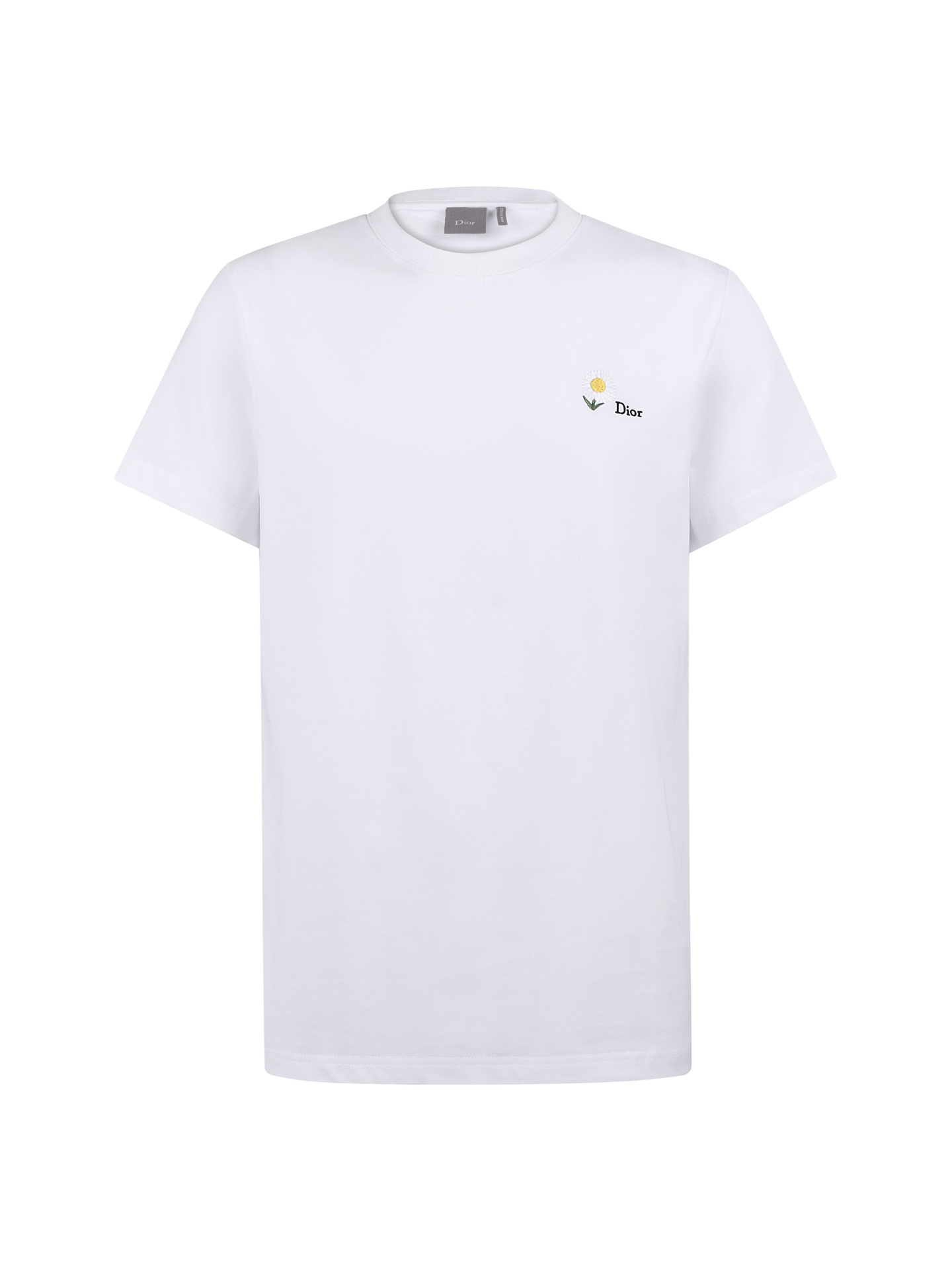 DIOR 26SS棉質雛菊刺繡圓領T恤
